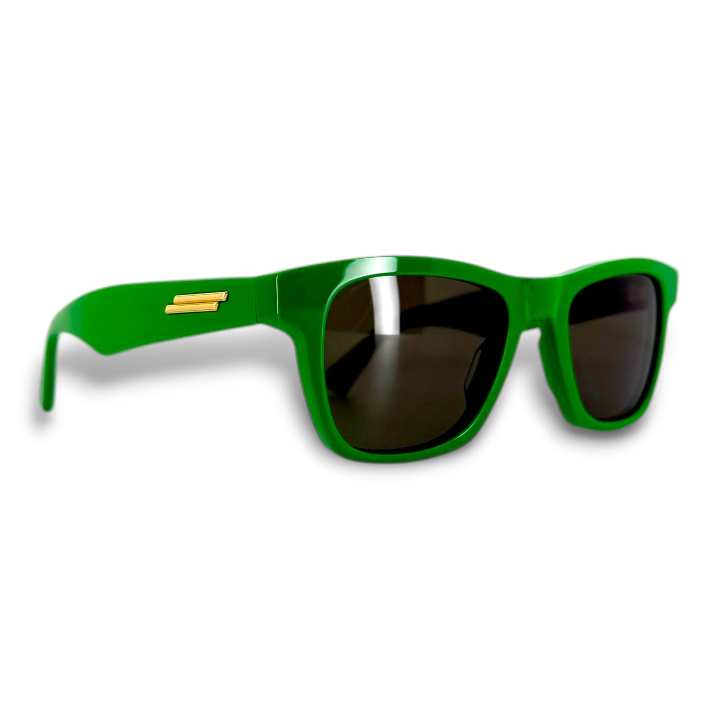 Bottega Veneta Classic Square Glasses Neon Green Size ONE SIZE - 1 Thumbnail