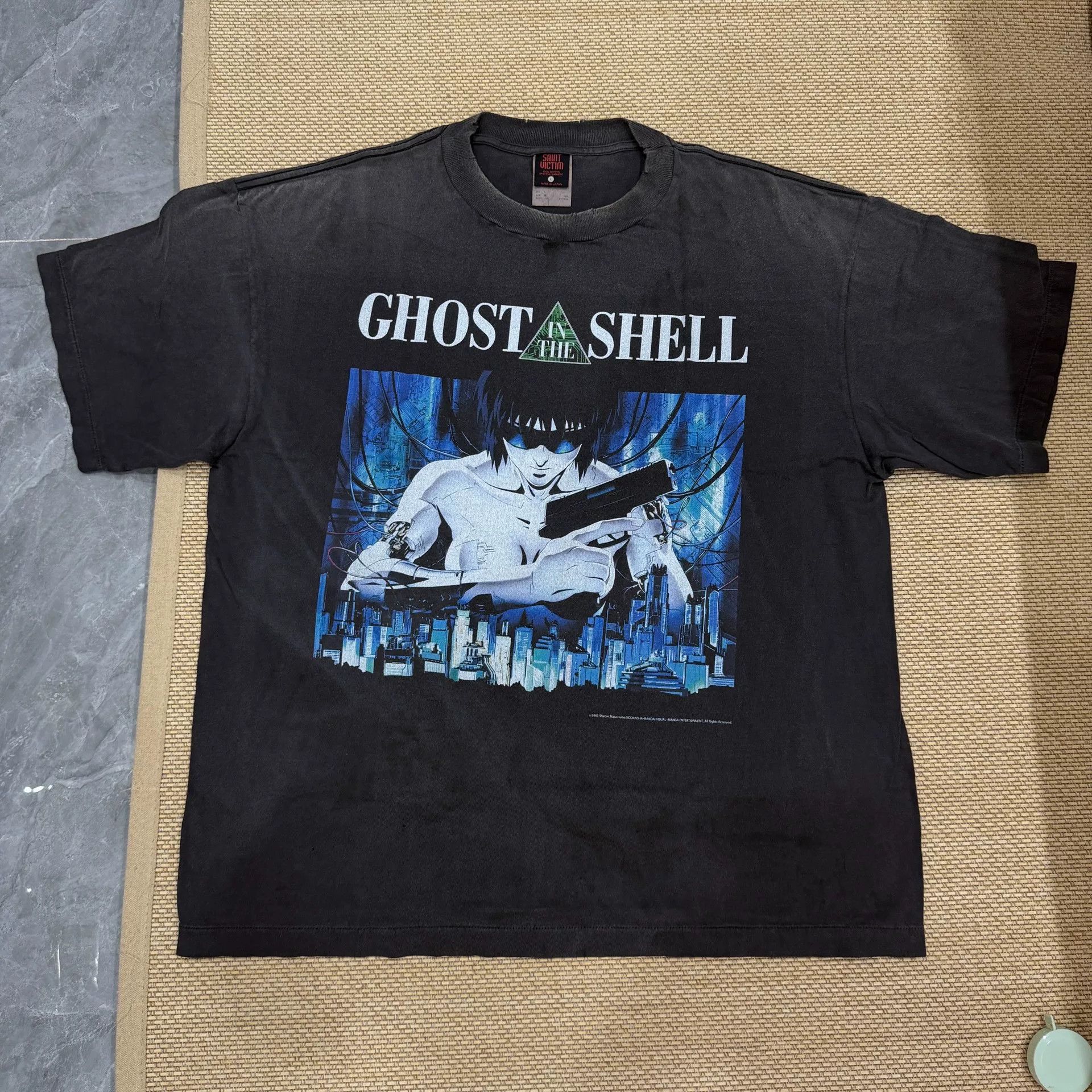 Saint Michael Saint Michael Ghost Shell Black T-Shirt Size US L / EU 52-54 / 3 - 1 Thumbnail