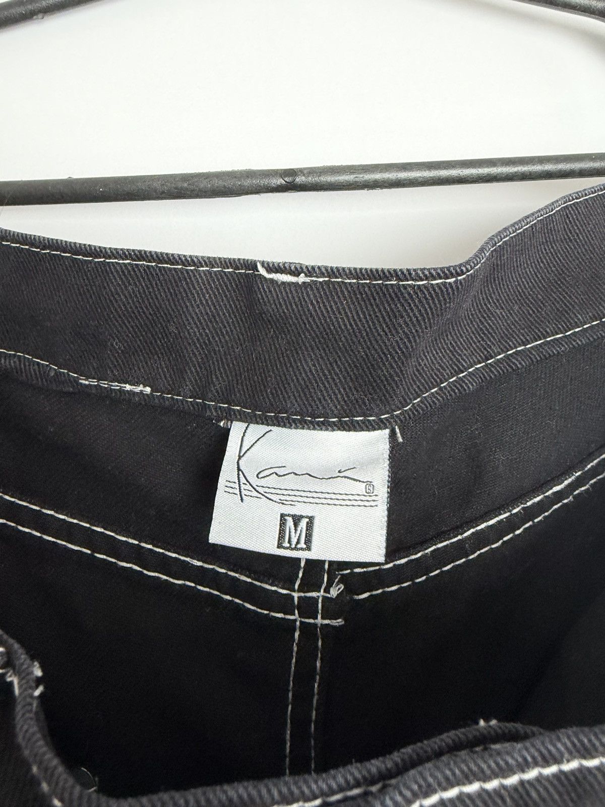 Karl Kani Vintage Karl Kani Black Baggy Carpenter Jeans Stitching Logo Size US 32 / EU 48 - 7 Thumbnail