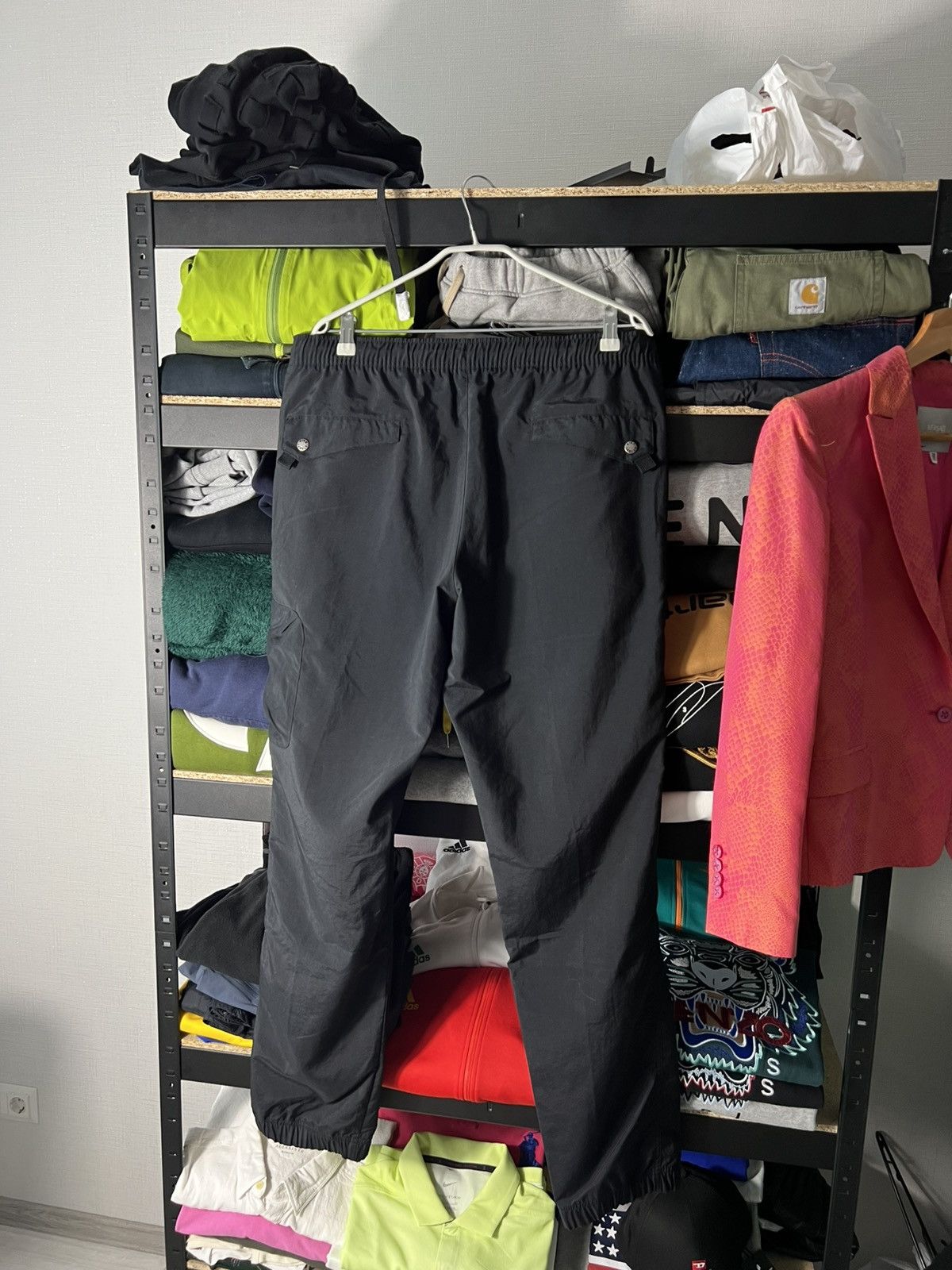 Nike 📌 Y2K Nike Utility Track Cargo Pants Vintage Black Techwear Size US 34 / EU 50 - 10 Thumbnail