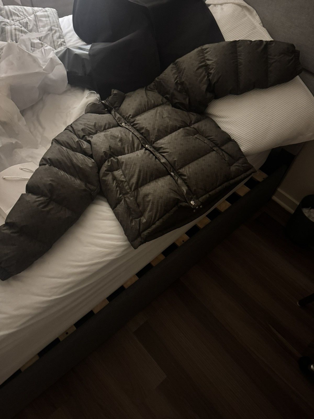 Chrome Hearts Chrome Hearts Monogram Puffer Jacket Olive Size US L / EU 52-54 / 3 - 13 Thumbnail
