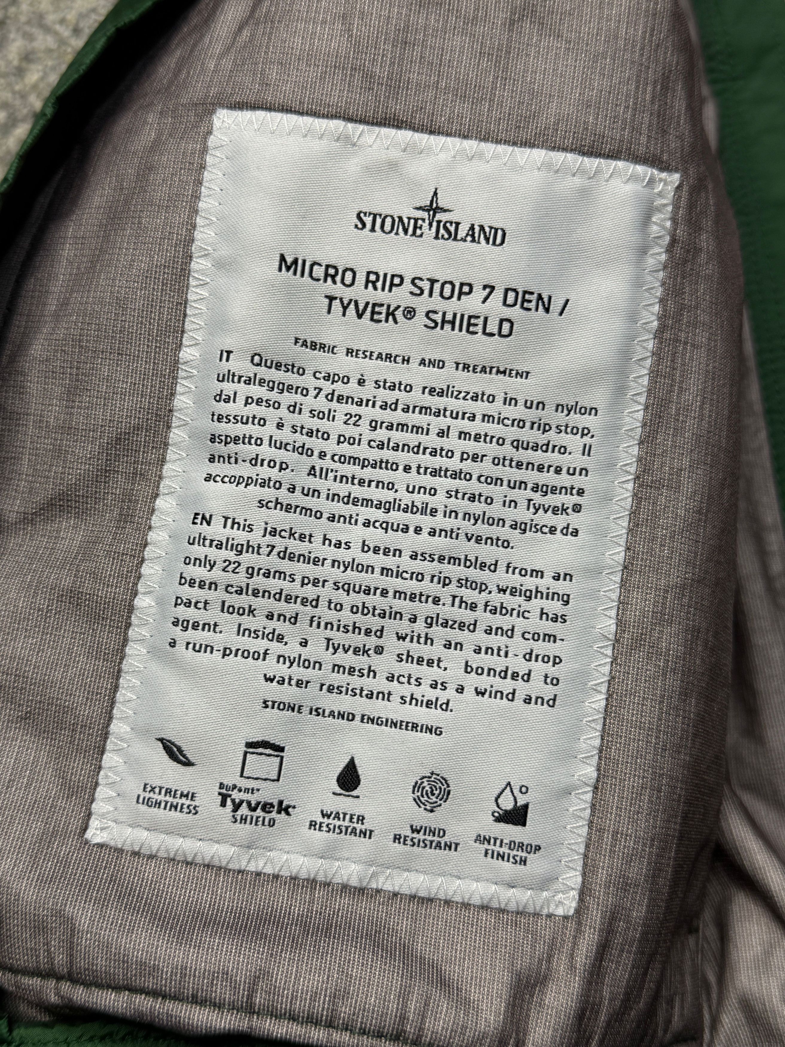Stone Island Stone Island Micro Rip Stop 7 Den / Tyvek Shield Jacket Size US S / EU 44-46 / 1 - 8 Thumbnail