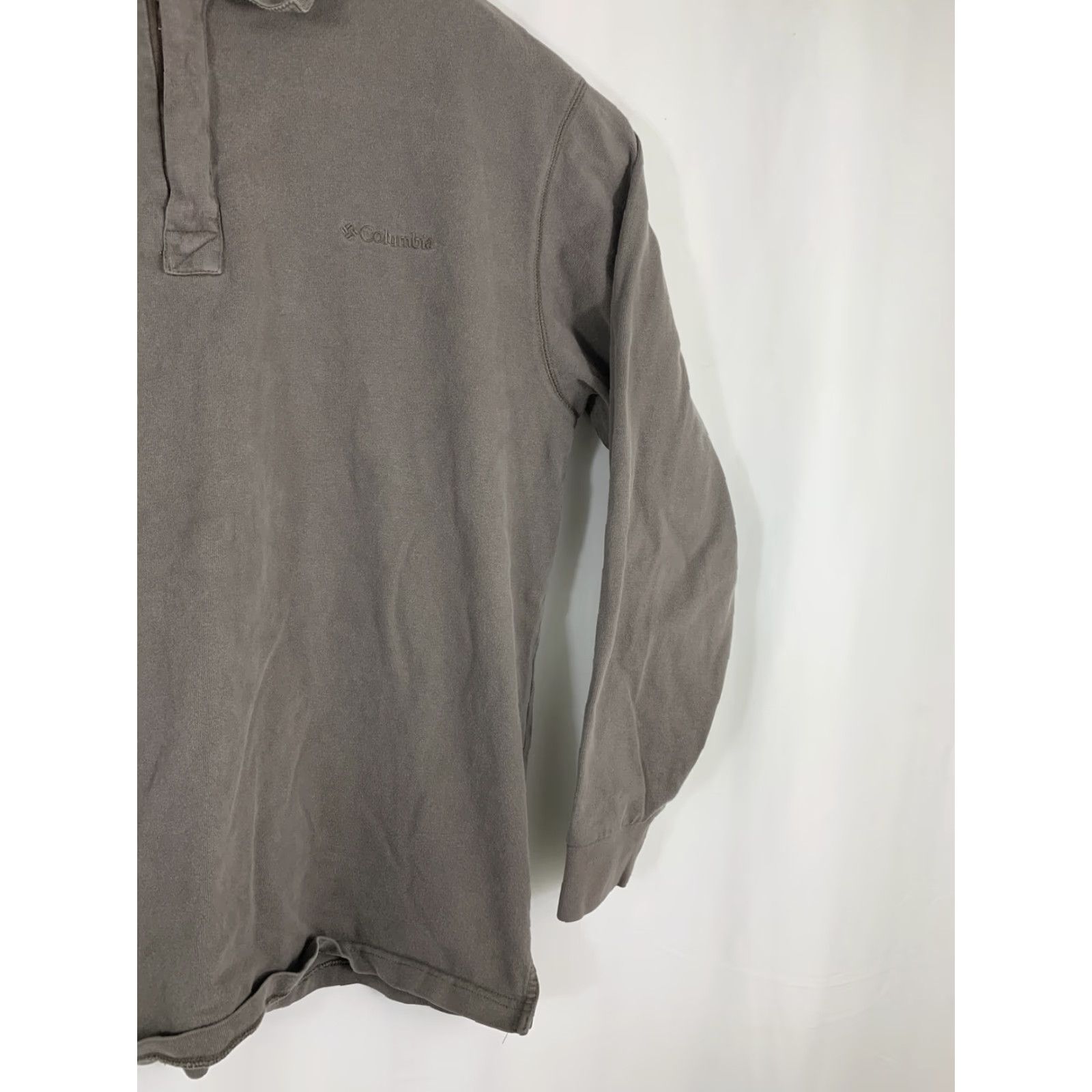 Vintage Columbia Sweatshirt 1/4 Zip Pullover Men XL Taupe Outdoor Winter Hiking Cotton Size US XL / EU 56 / 4 - 3 Thumbnail
