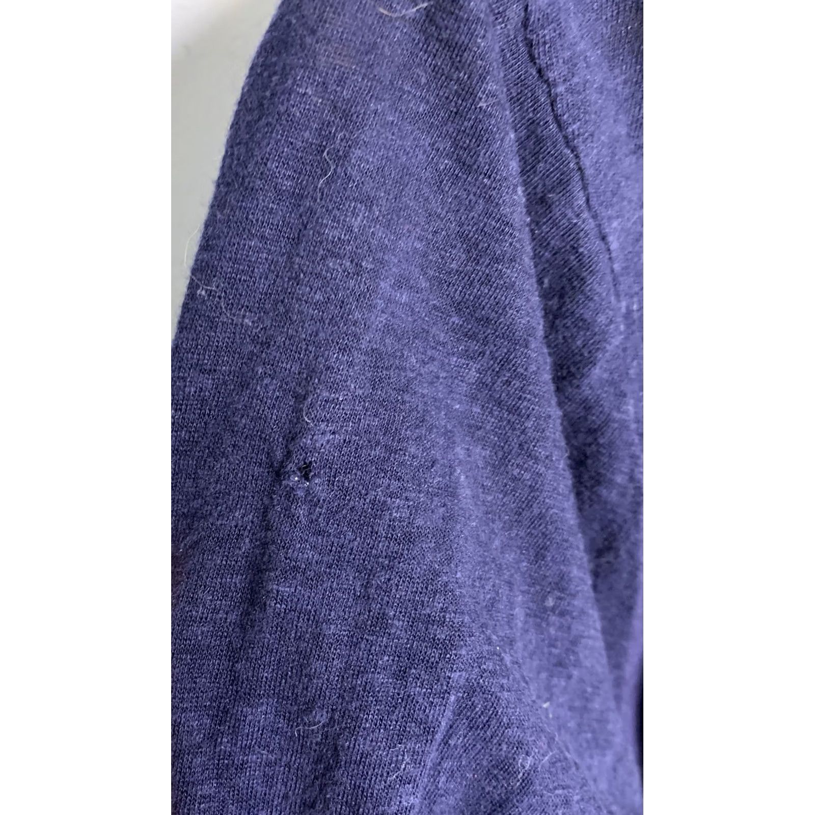 Joie Joie Soft Button Up Pullover V-Neck Navy Womens SZ S - 3/4 Sleeve, Roll Tab Sleeve, Blue, V-Neck, Pullover, Womens, Small Hole See Photos #120 Size S / US 4 / IT 40 - 7 Thumbnail