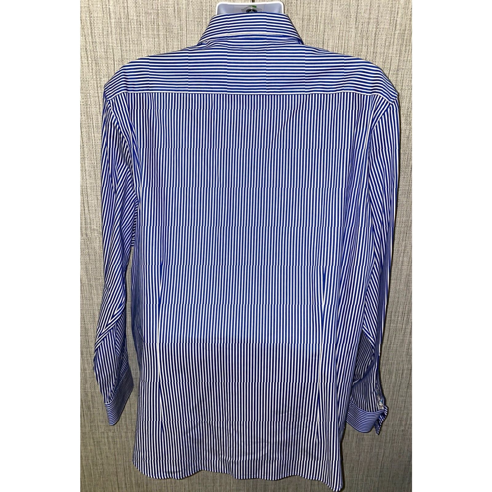 Robert Graham Robert Graham Shirt Mens 3XL Blue White Striped Button-Front Long Sleeve Casual Shirt Size US XXL / EU 58 / 5 - 5 Thumbnail