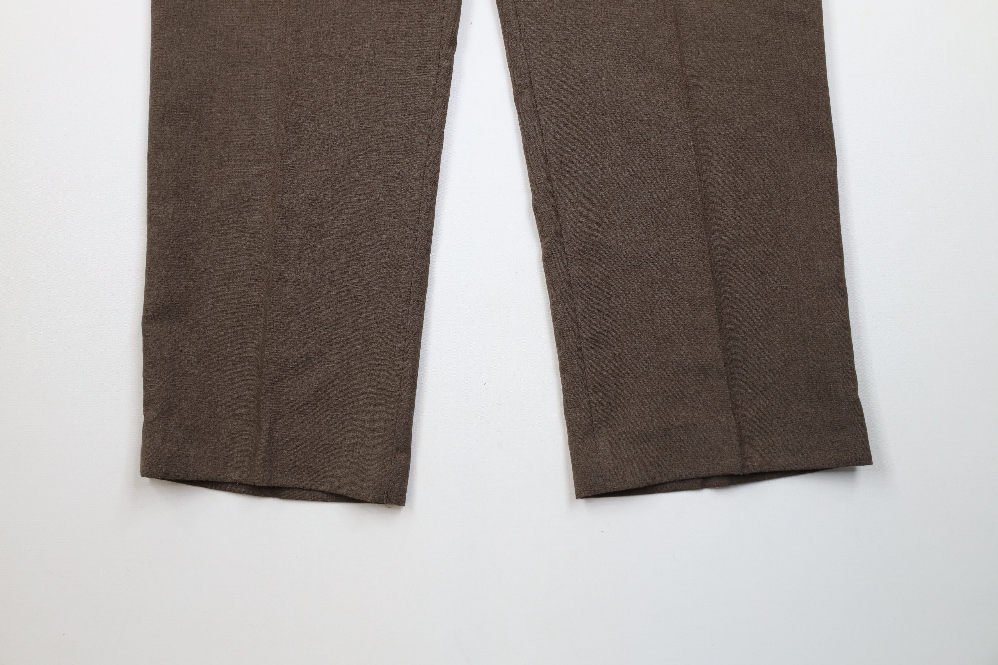 Vintage Vintage 70s Streetwear Blend Wide Leg Chino Pants Brown USA Size US 38 / EU 54 - 4 Thumbnail