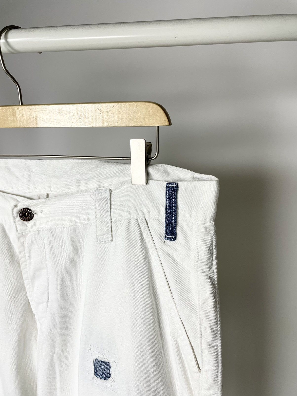 Diesel Diesel Vintage Patchwork White Denim Reworked Jeans Pants Size US 34 / EU 50 - 11 Thumbnail