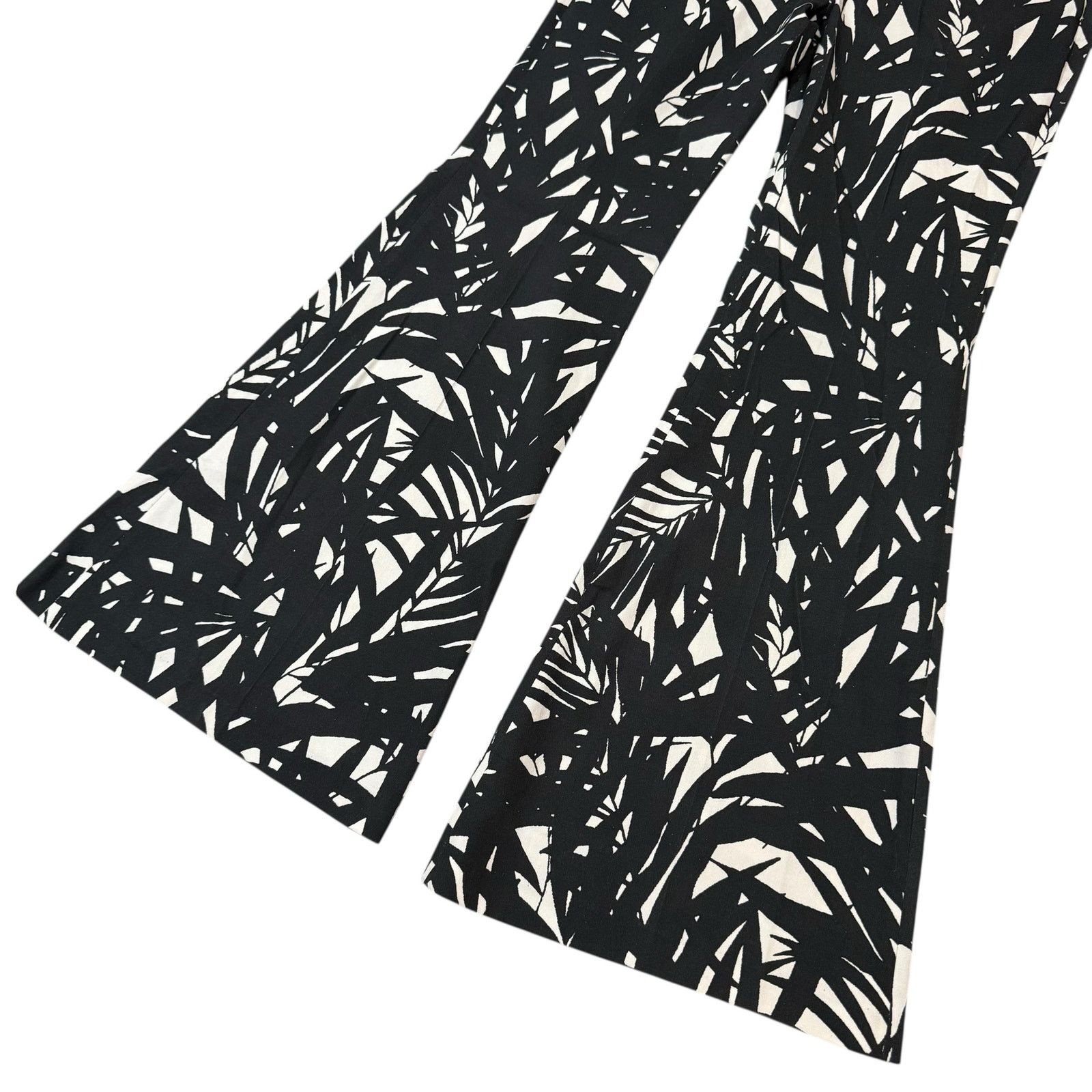 Other Nora Barth Flare Pants Statement Trouser Black White IT 44 Size 30" / US 8 / IT 44 - 9 Thumbnail