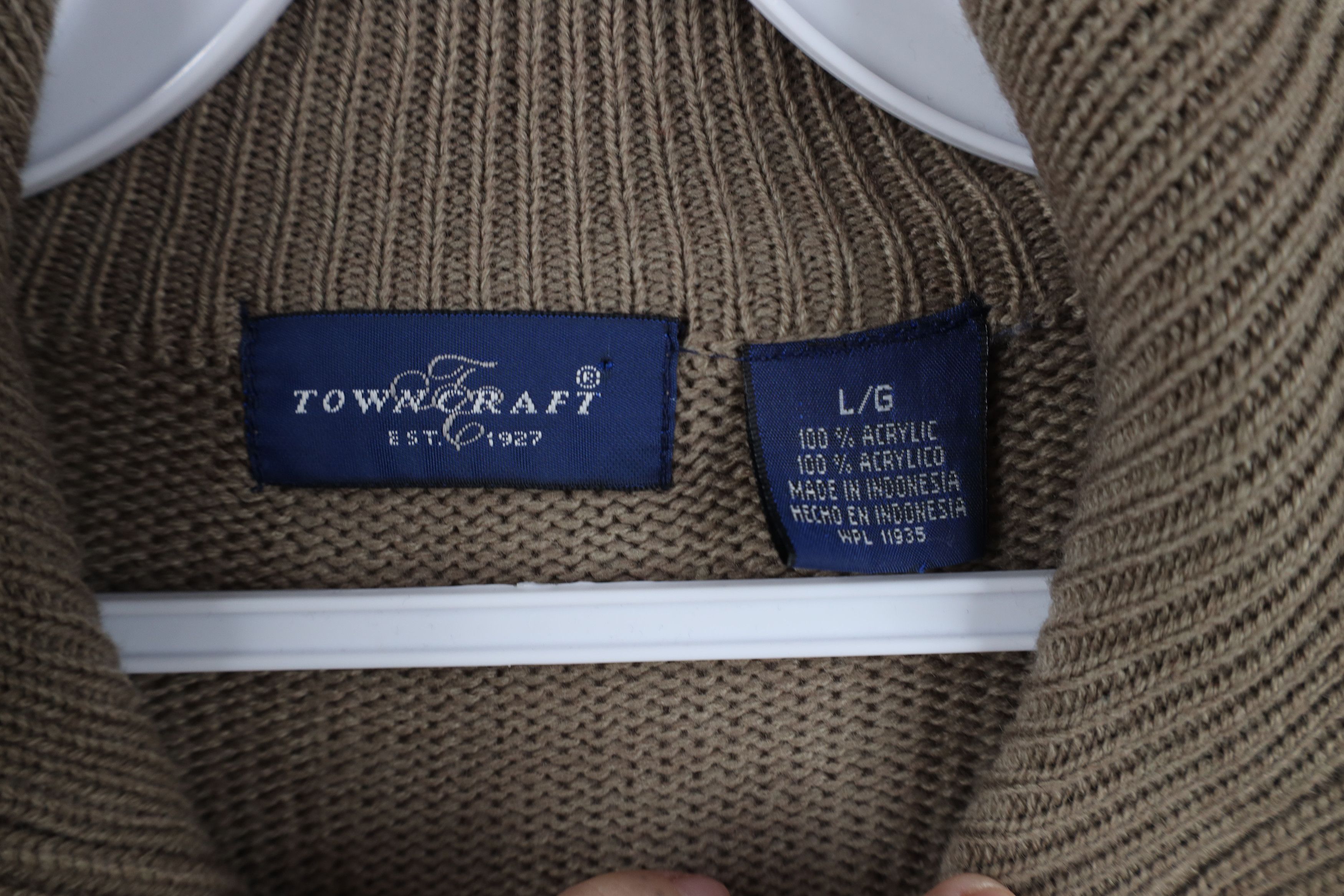 Vintage Vintage 90s Streetwear Knit Full Zip Cardigan Sweater Size US L / EU 52-54 / 3 - 7 Thumbnail