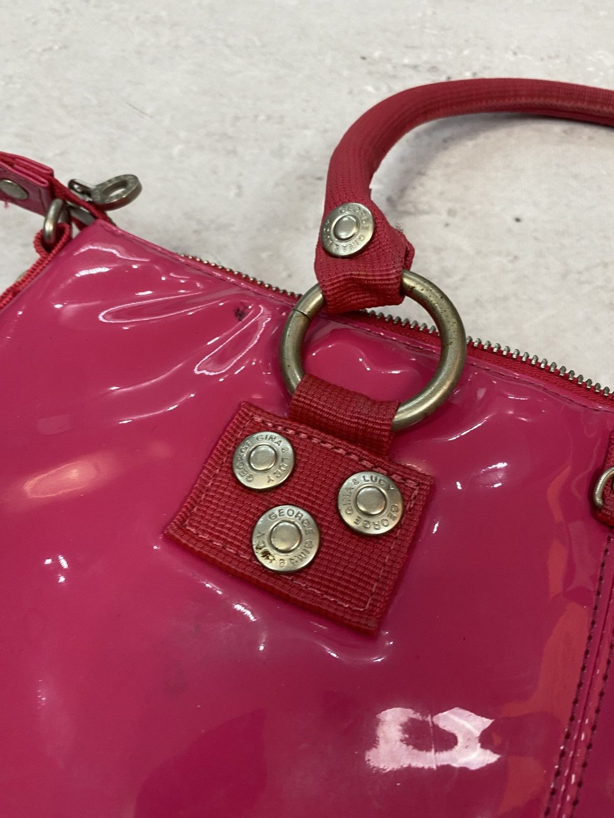 George Gina & Lucy × Japanese Brand × Vintage GGL GEORGE GINĄ LUCY AVANT GARDE Y2K OPIUM LEATHER BAG JAPAN Size ONE SIZE - 7 Thumbnail