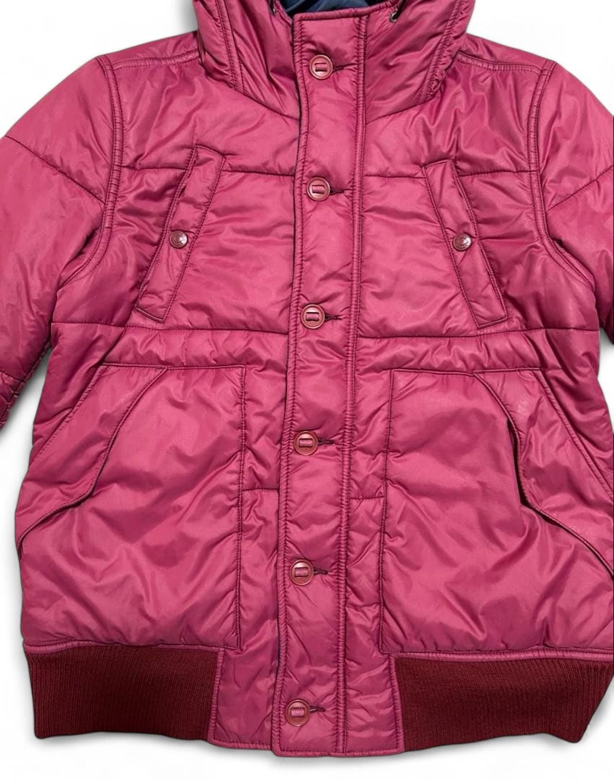 Prada Hysteric Glamour - Quilted Hooded Jacket Burgundy Size US M / EU 48-50 / 2 - 6 Thumbnail