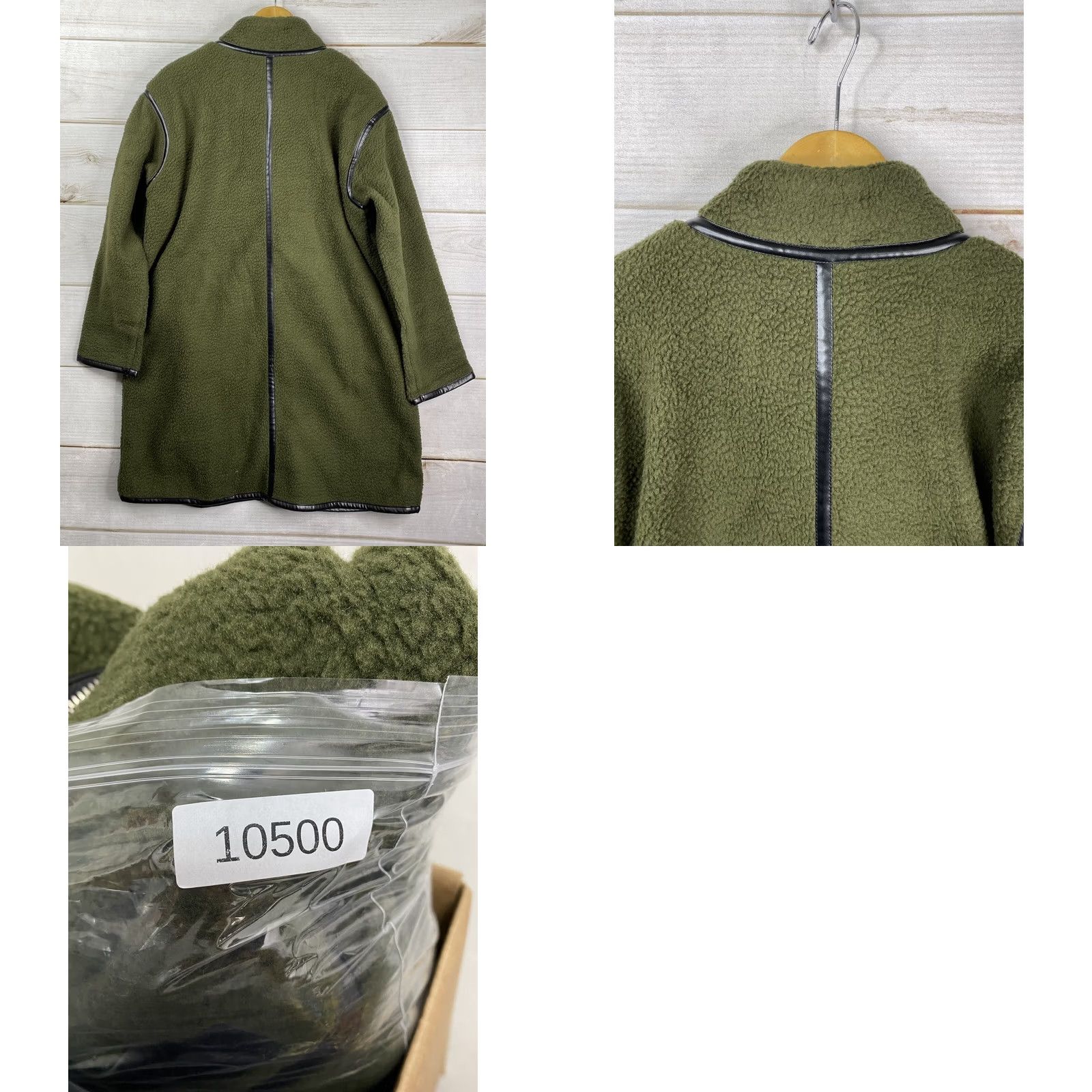 Vintage Pretty Garden Jacket Womens L Green Fleece Sherpa Hooded Long Zip Winter Coat Modern Piping Casual Mens? Women Size L / US 10 / IT 46 - 9 Thumbnail