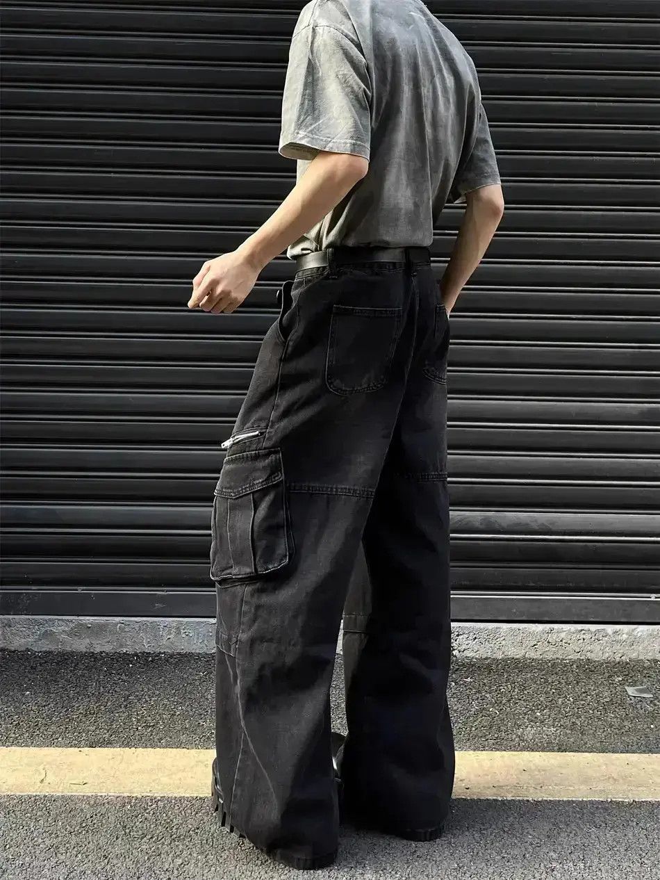 Japanese Brand Big pocket workwear hip-hop jeans Size US 32 / EU 48 - 3 Thumbnail