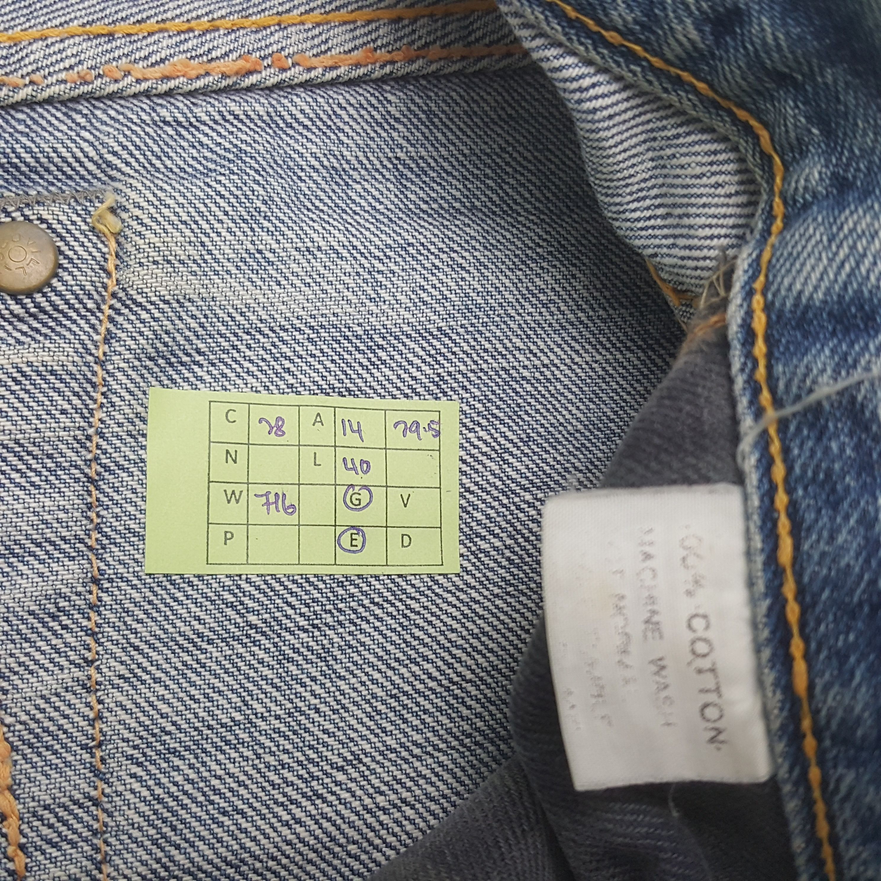 Vintage Evisu Selvedge Japanese Daicock Denim Jeans RR28