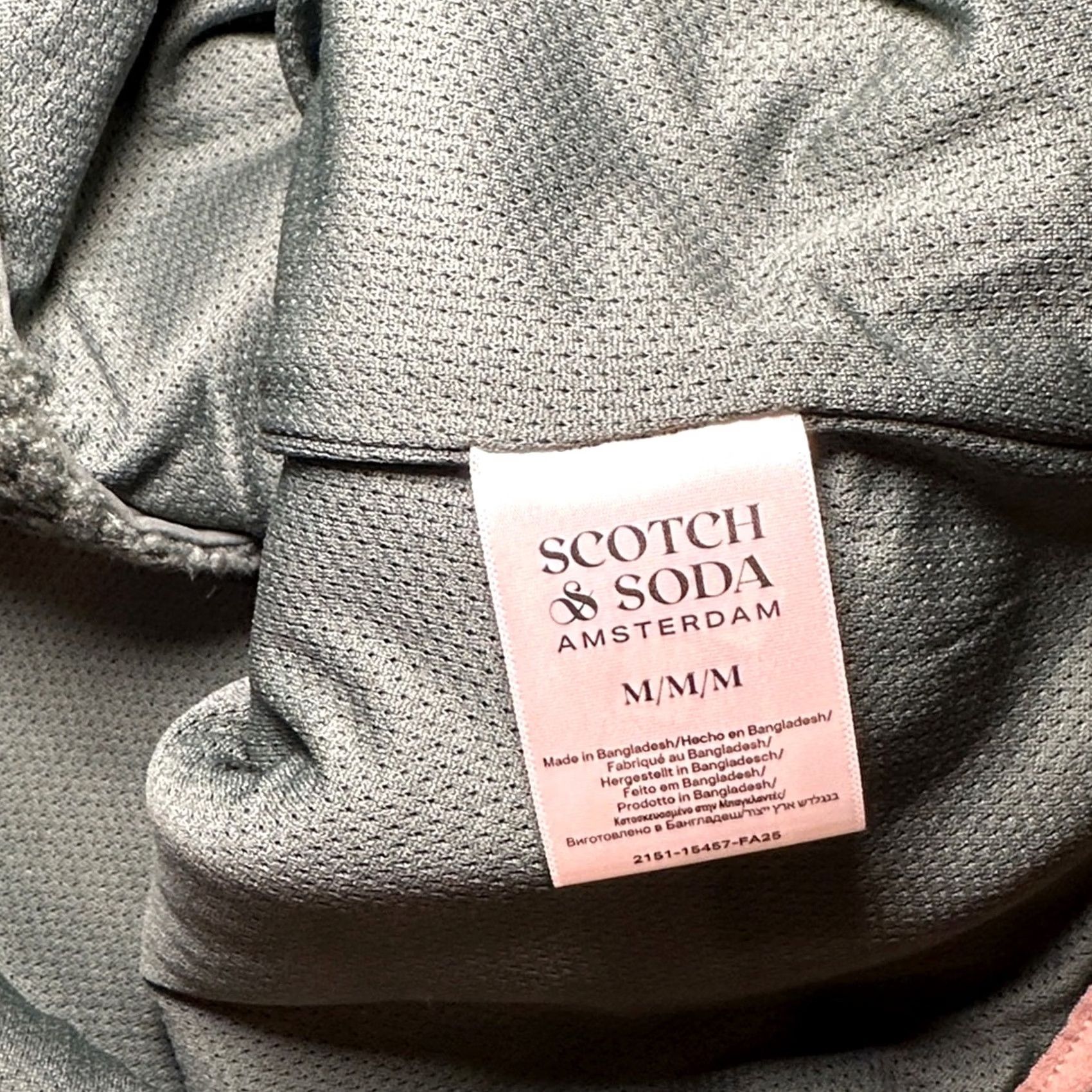 Scotch & Soda Scotch & Soda Jacket Pine Green Sherpa Full Zip Medium Men Quilted Size M Size US M / EU 48-50 / 2 - 6 Thumbnail