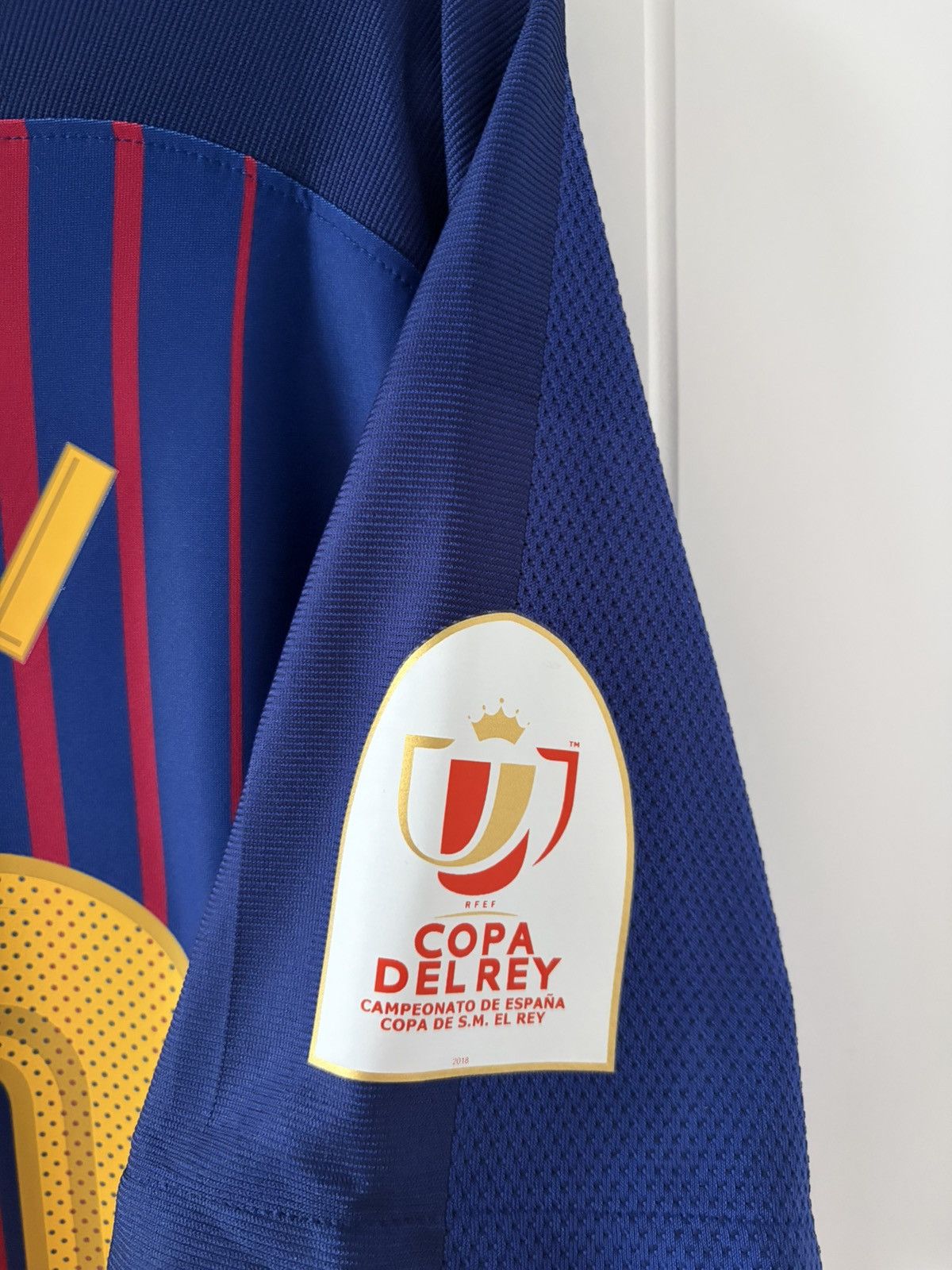 Barcelona nike 2017/2018 domowa Messi meczowa Aeroswift — zdjęcie 4