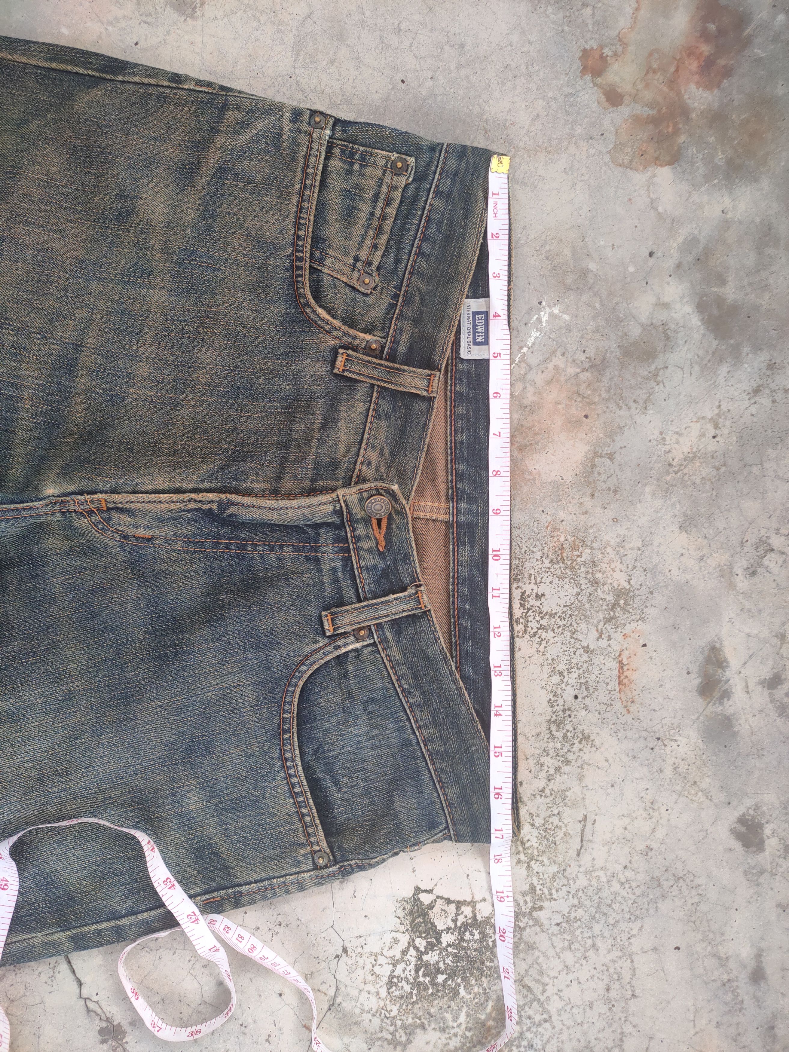 Edwin W34 VINTAGE EDWIN RUSTY DISTRESSED FADED JEANS PANTS Size US 34 / EU 50 - 6 Thumbnail