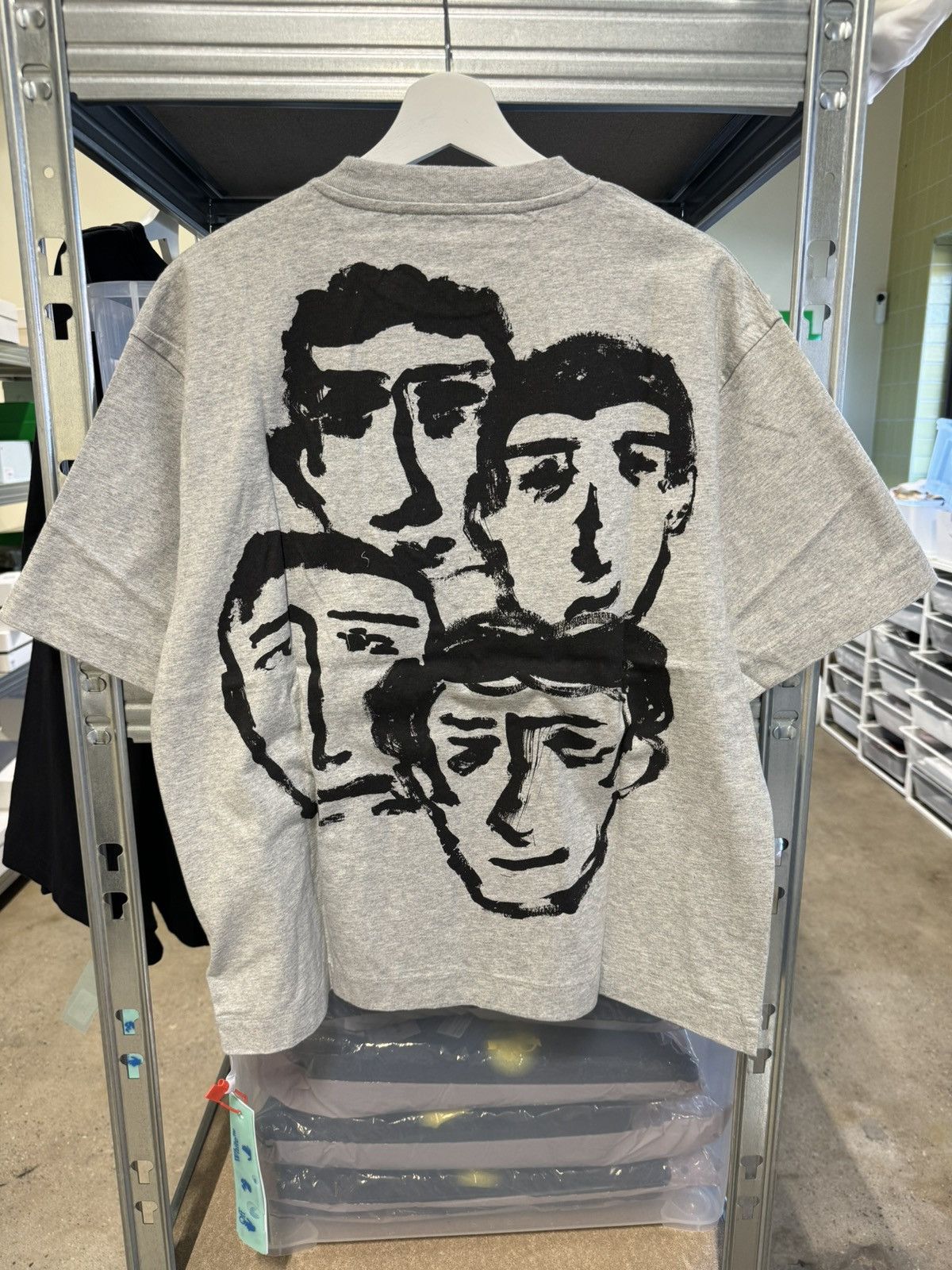 Off-White Off-White Faces T-shirt NEW 500$ retail Size US L / EU 52-54 / 3 - 2 Thumbnail