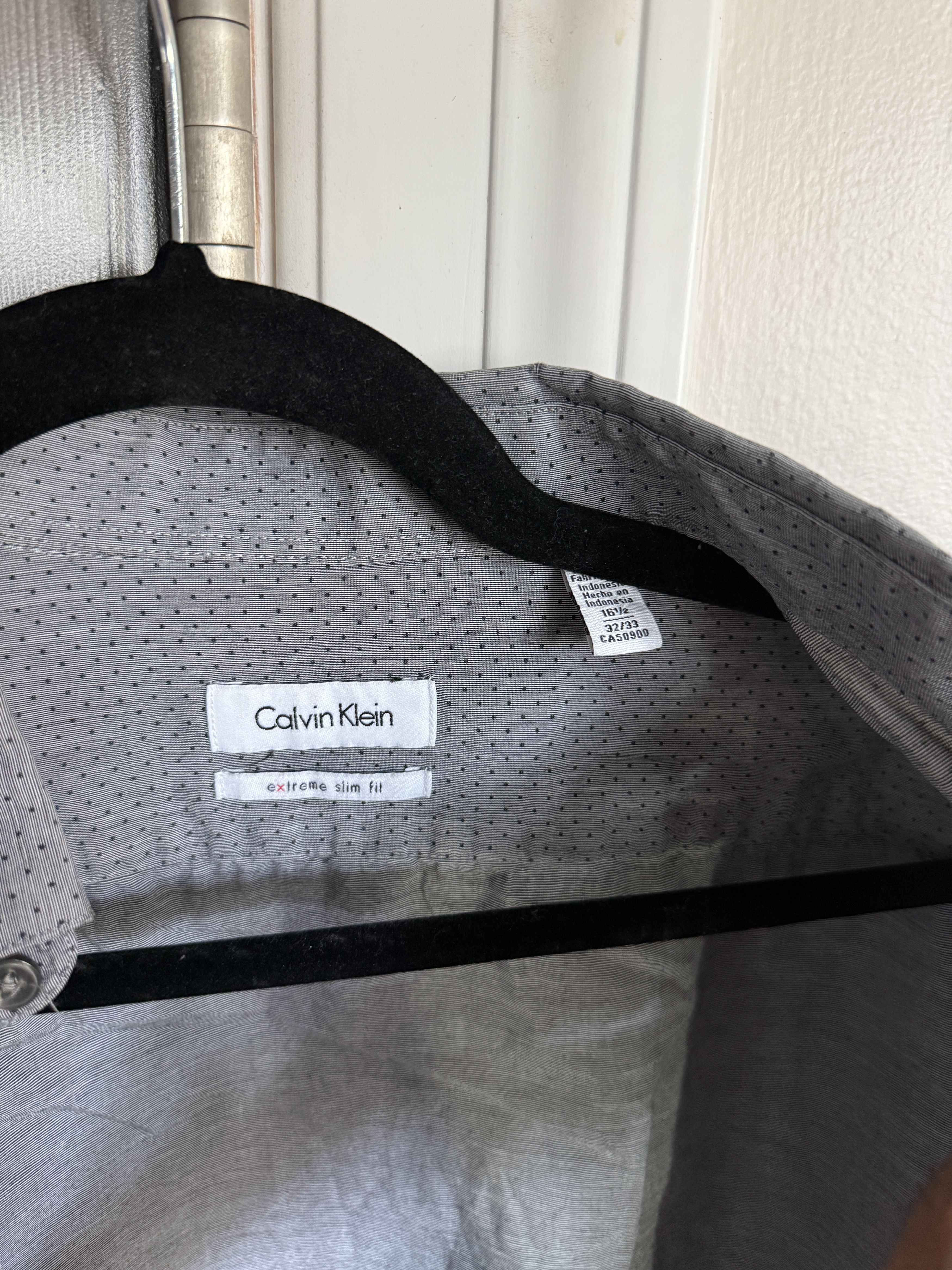 Calvin Klein Calvin Klein extreme slim fit 16 1/2 32/33 Patterned Size US M / EU 48-50 / 2 - 2 Thumbnail