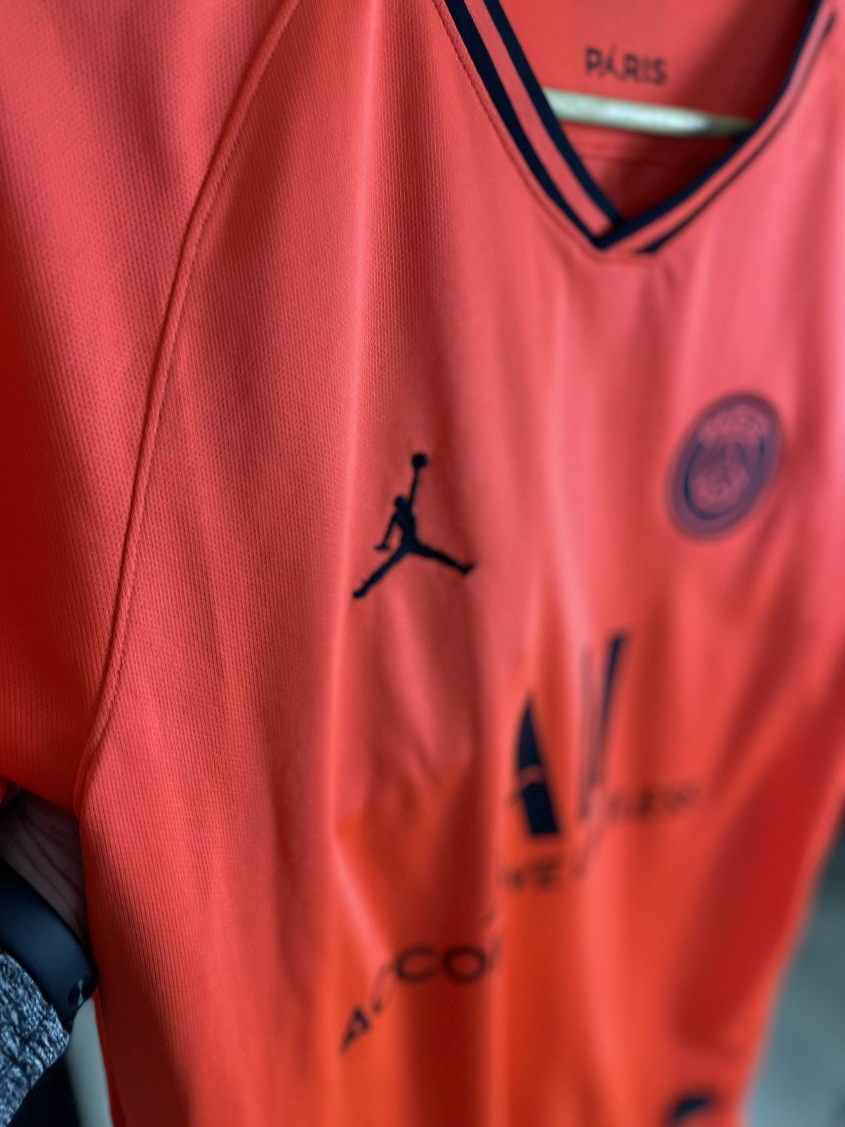 Jordan Brand Jordan x PSG 19/20 Infrared Away Jersey Stadium Shirt Size US L / EU 52-54 / 3 - 2 Thumbnail