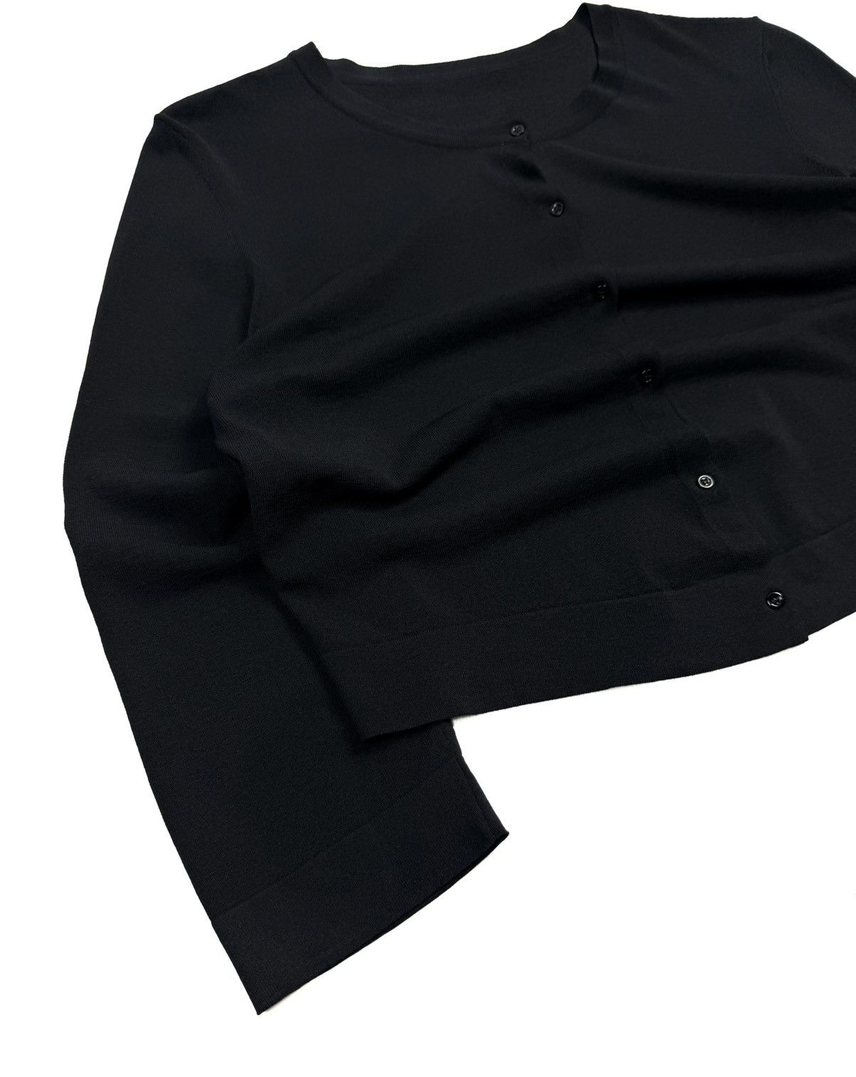 Alaia Alaia Archive Black Cropped Button Viscose Cardigan Size 42 Size M / US 6-8 / IT 42-44 - 9 Thumbnail