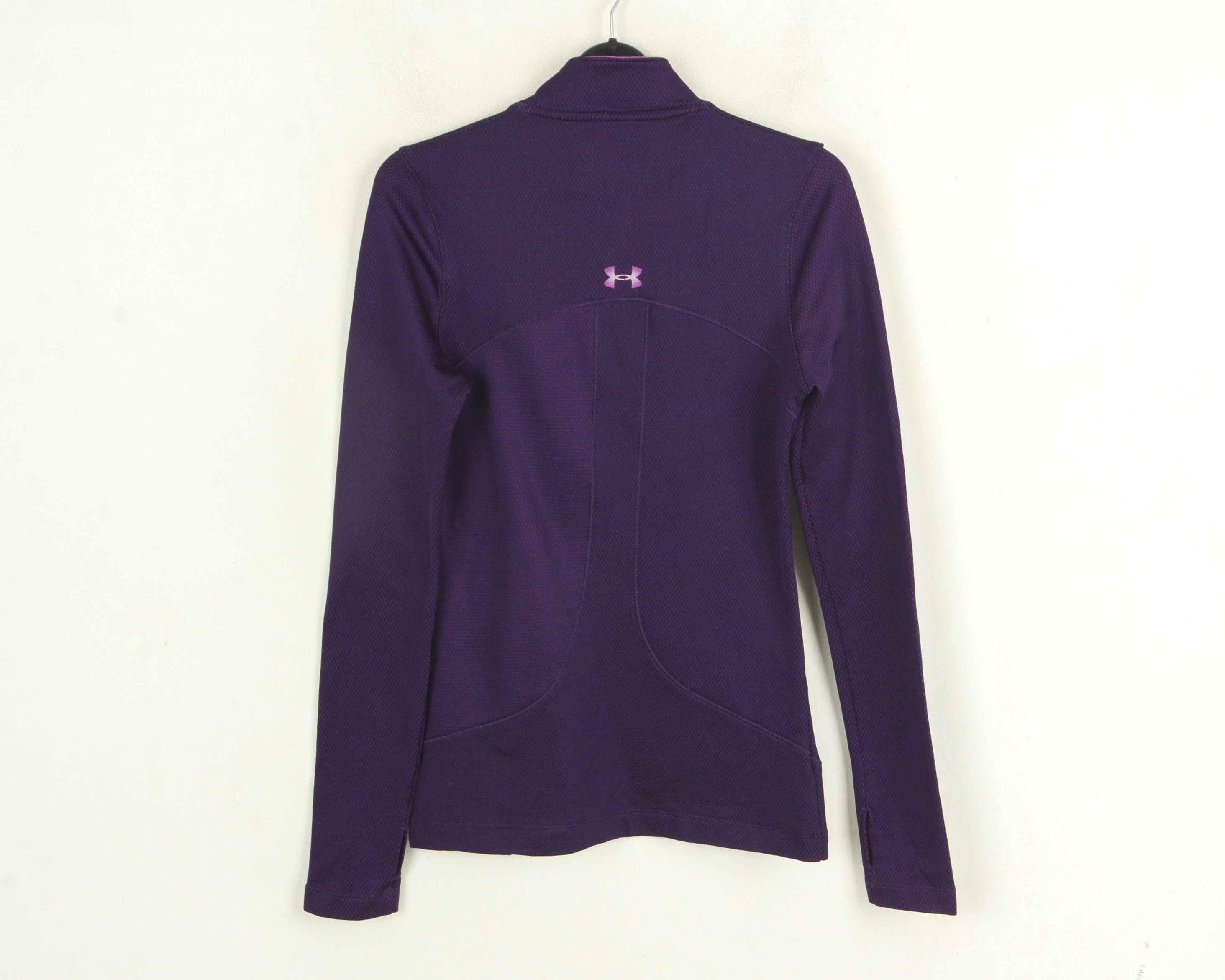 Under Armour Coldgear Women S Long Sleeve Baselayer Jersey Purple Size S / US 4 / IT 40 - 4 Thumbnail