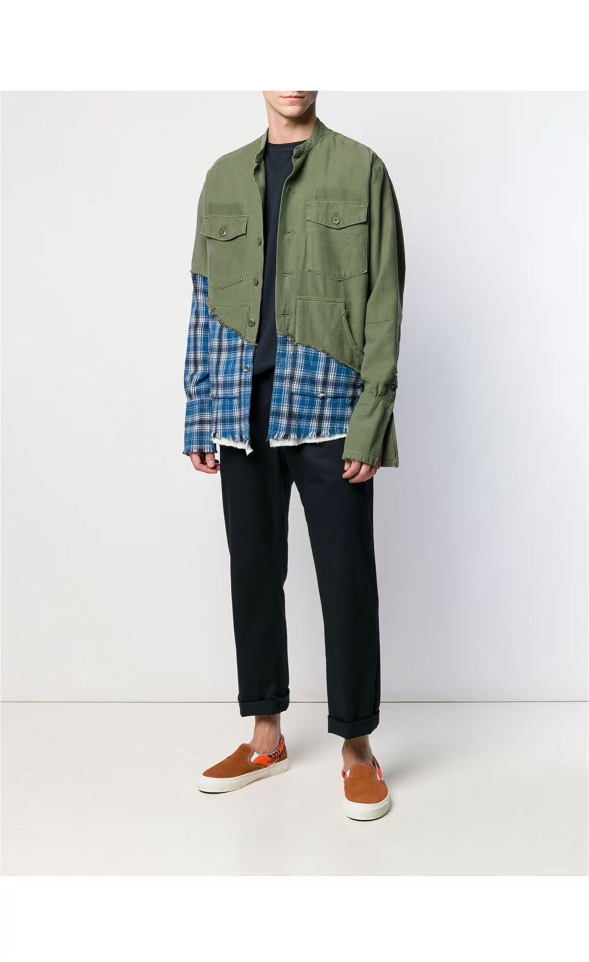 Greg Lauren Greg Lauren Patch design shirt Nextarrow-2501 Size US XL / EU 56 / 4 - 6 Thumbnail