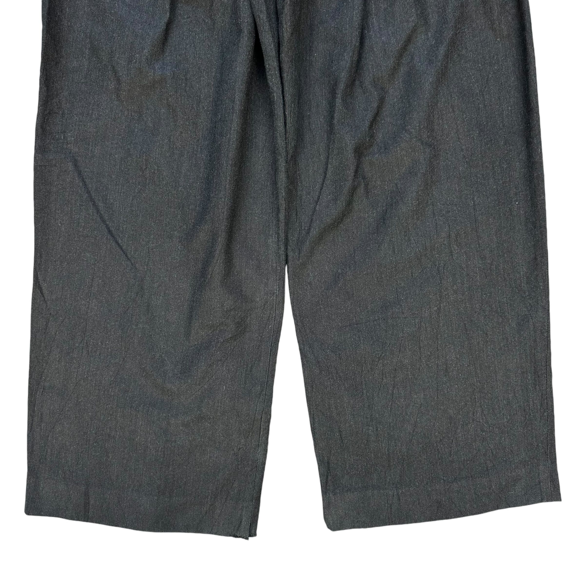 Japanese Brand Made in Italy Cotton Wool Wide Pleated Pants #A57-1319 Size 27" / US 4 / IT 40 - 5 Thumbnail