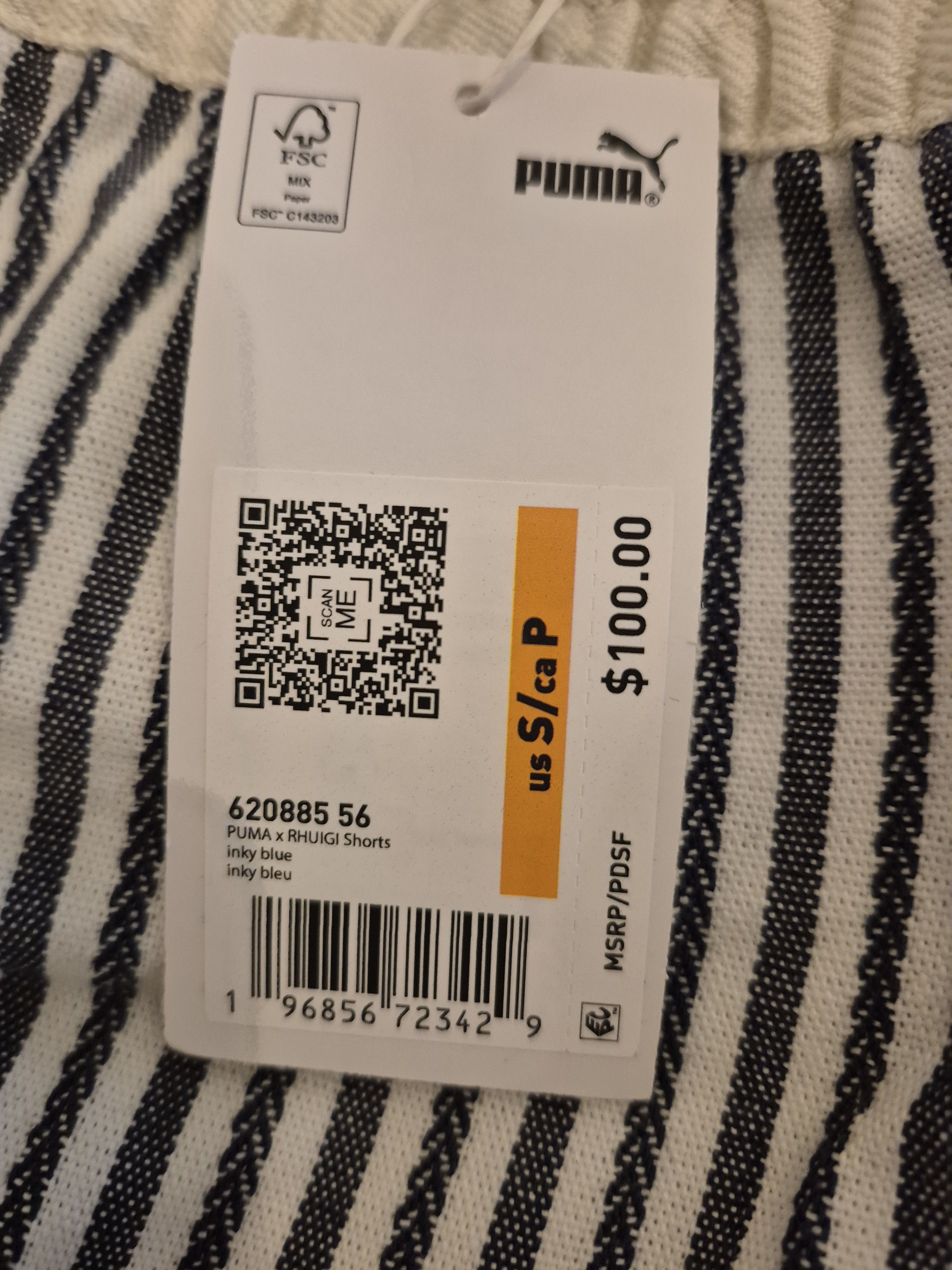 Puma Puma Rhuigi Collab Striped Shorts Size Small Size US 28 / EU 44 - 4 Thumbnail