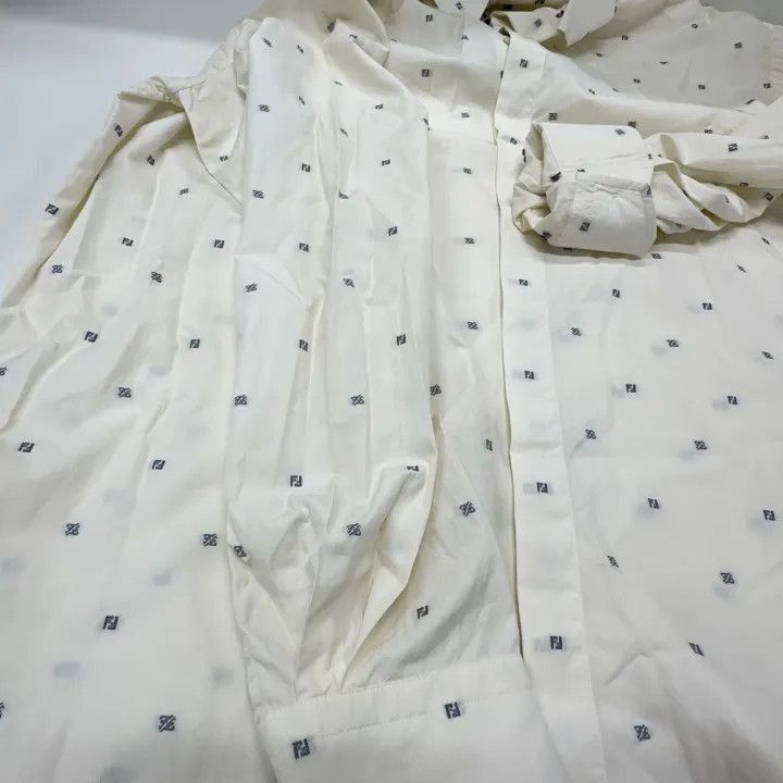 Fendi Fendi SS22 Embroidered Logo Long Sleeve Shirt -2507 Size US M / EU 48-50 / 2 - 5 Thumbnail