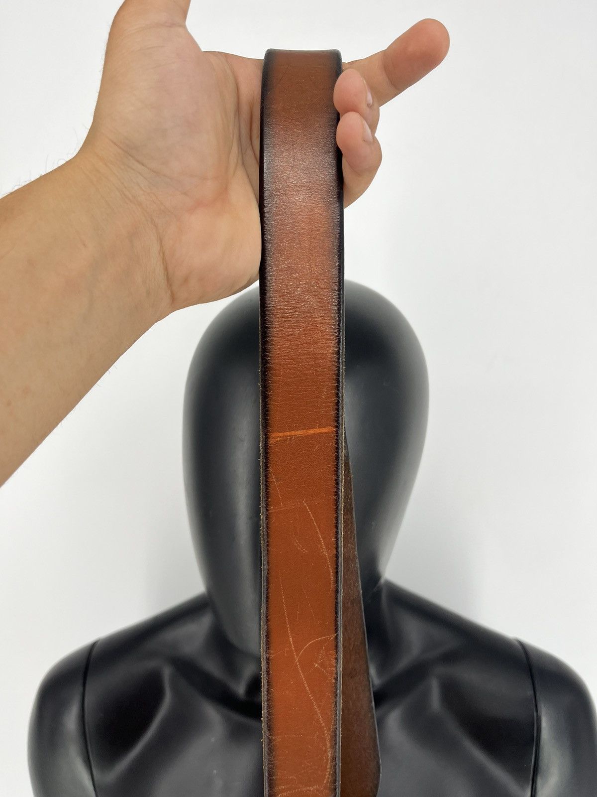 Ralph Lauren Vintage Polo Ralph Lauren Belt Brown Leather RRL 28 Small US Size 38 - 5 Thumbnail