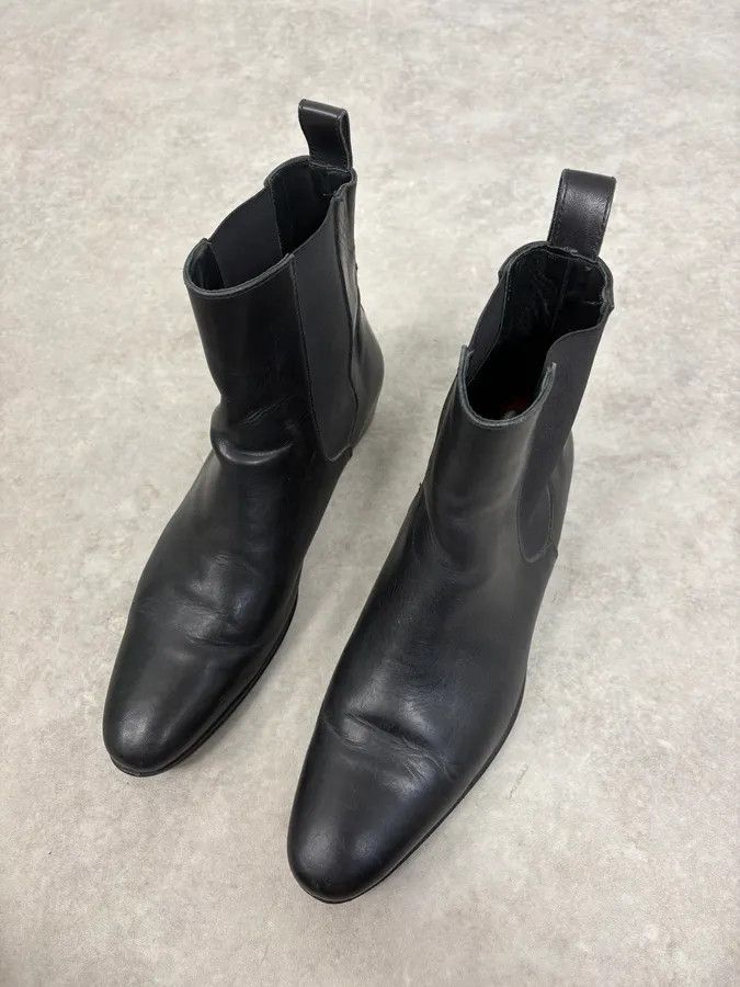 agnes b. Agnès b. Black Leather Chelsea Boots Size US 9 / EU 42 - 5 Thumbnail