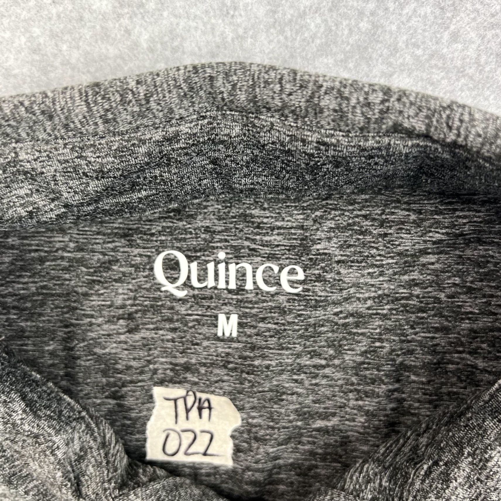 Quince Quince Polo Shirt Mens Medium Gray Performance Stretch Golf Casual Adult Shirt Size US M / EU 48-50 / 2 - 5 Thumbnail