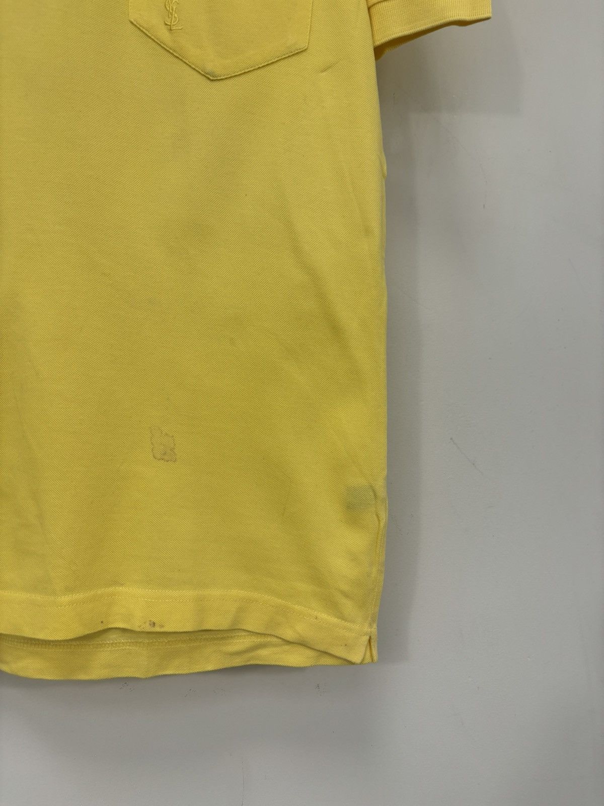 Yves Saint Laurent Vintage Yves Saint Laurent YSL Men’s Yellow Polo Shirt Size US L / EU 52-54 / 3 - 3 Thumbnail