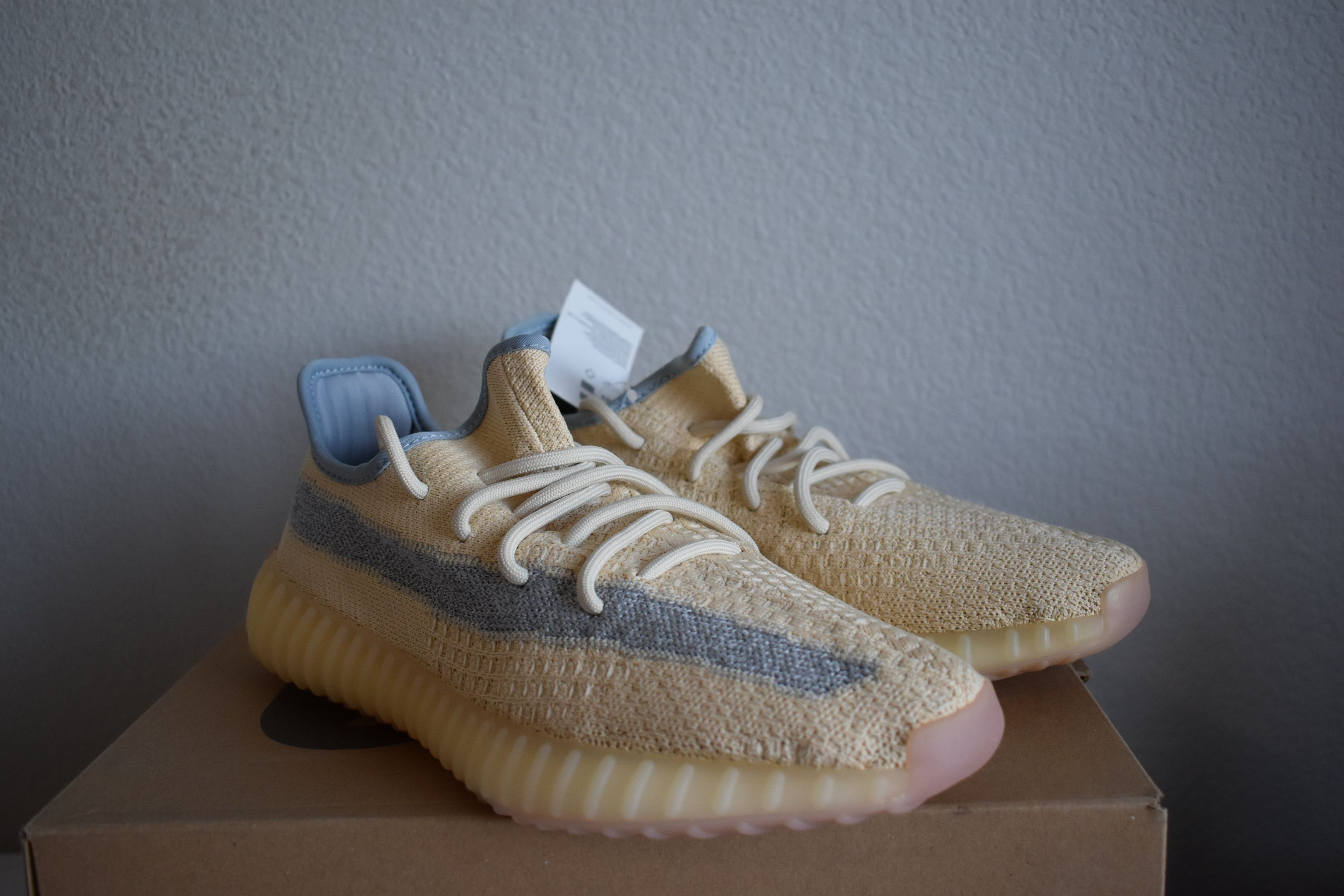 Adidas × Kanye West Yeezy Boost 350 V2 'Linen' Size US 8.5 / EU 41-42 - 4 Thumbnail