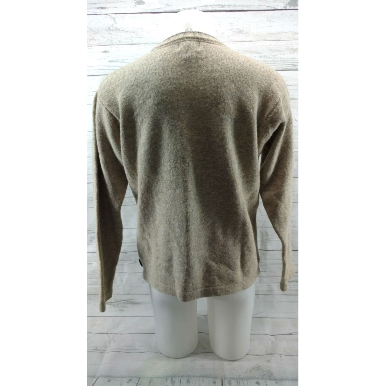 Vintage WOOLRICH Men's Wool Blend Sweater Size L Khaki Heather Pullover Size US L / EU 52-54 / 3 - 5 Thumbnail
