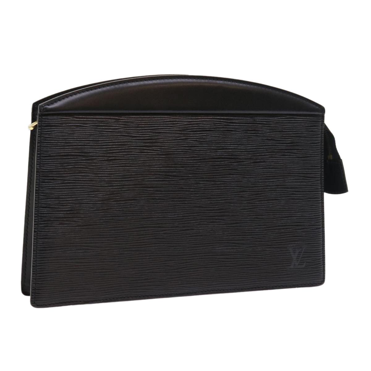 image of Louis Vuitton Epi Trousse Crete Clutch Bag Black M48402 Lv Auth 54234, Women's