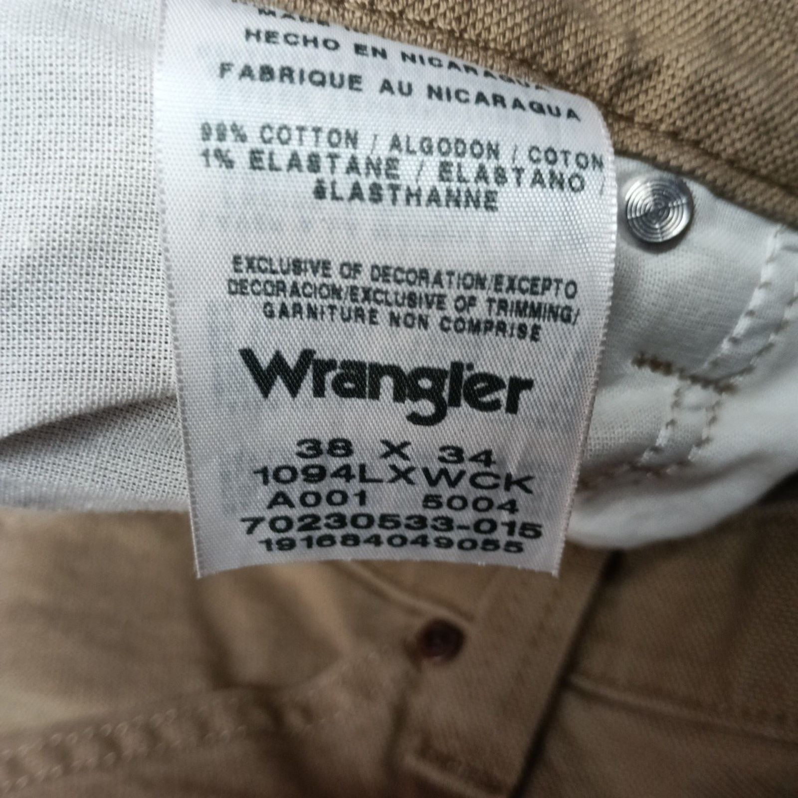 Wrangler Wrangler Carpenter Pants Men's 38x34 Dark Khaki Relaxed Fit Size US 38 / EU 54 - 5 Thumbnail