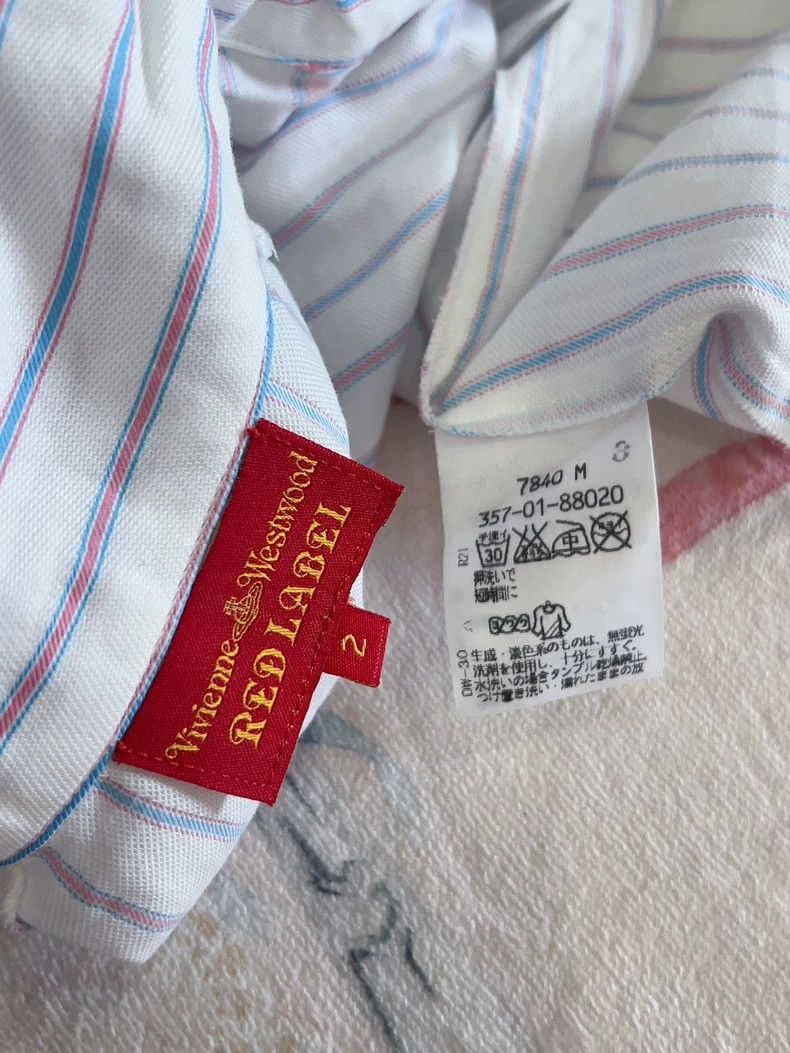 Vivienne Westwood Vivienne Westwood size2 Blue and purple striped short-sleev Size M / US 6-8 / IT 42-44 - 4 Thumbnail