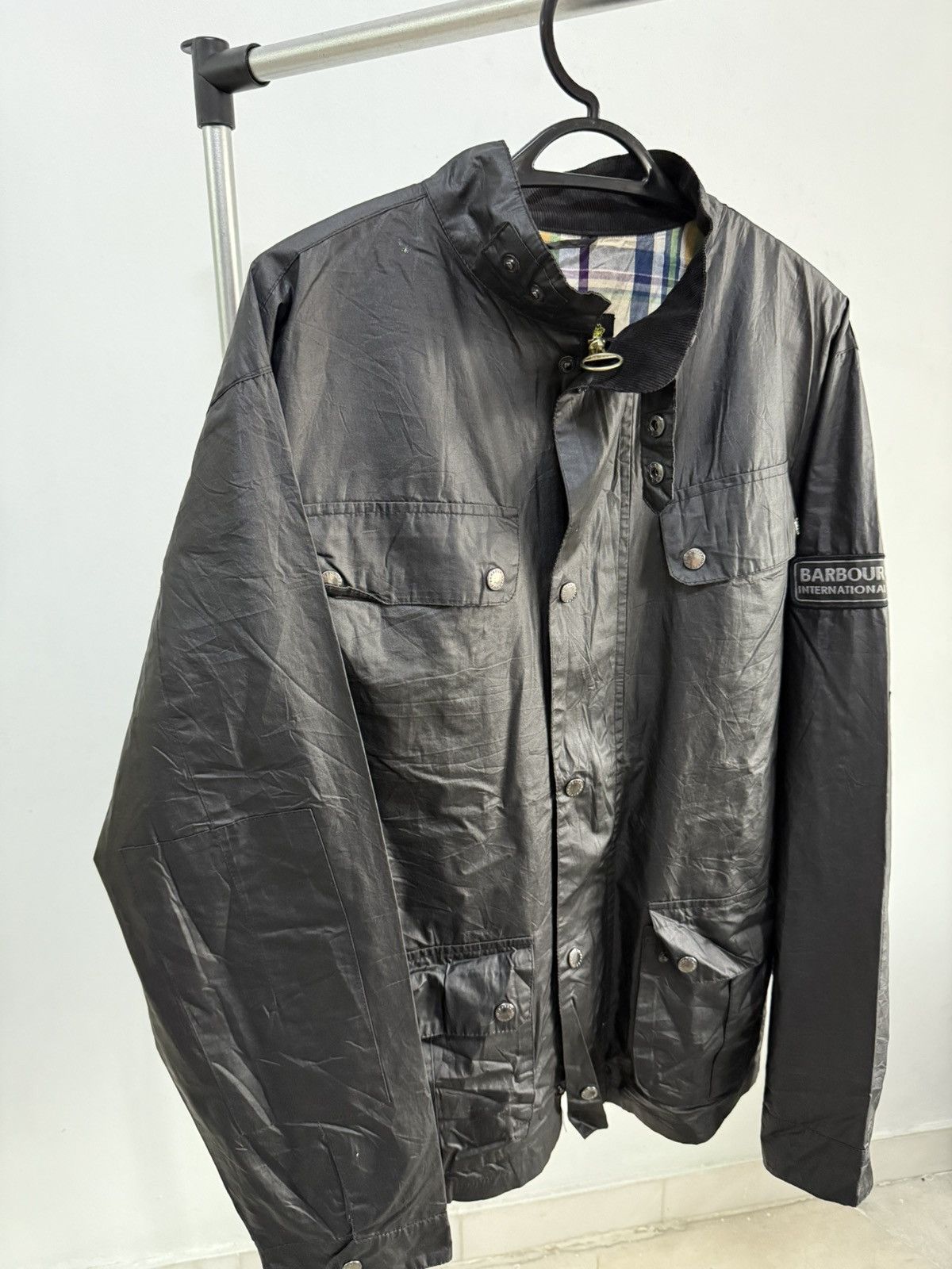 Barbour Black Barbour International Tourer Duke Waxed Jacket. Size US M / EU 48-50 / 2 - 4 Thumbnail