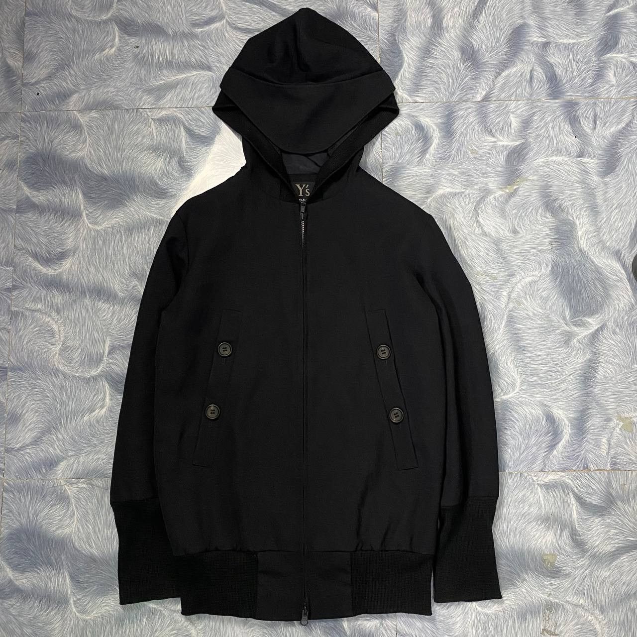 Yohji Yamamoto Yohji Yamamoto Technical Hooded Wool Jacket Size US M / EU 48-50 / 2 - 9 Thumbnail