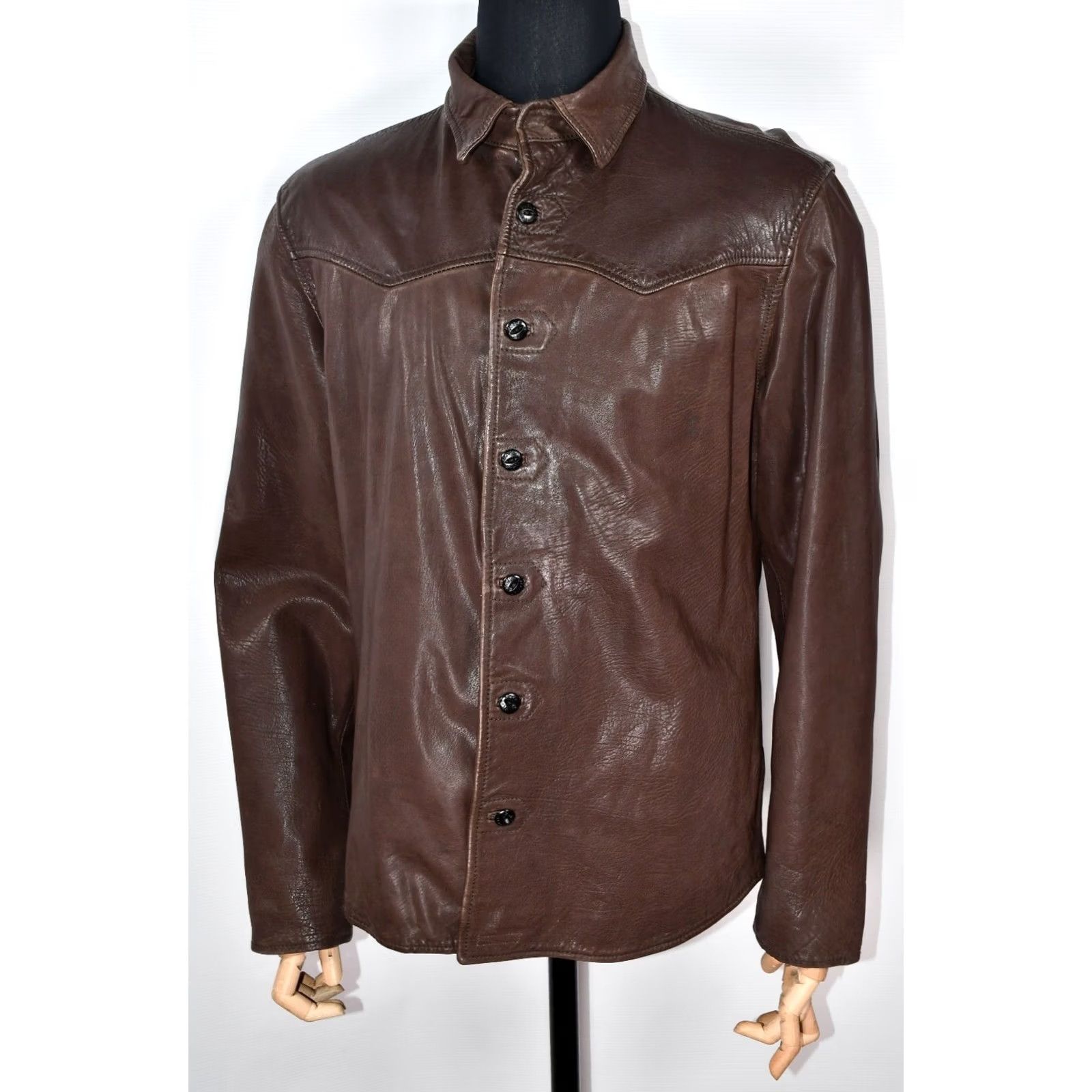 Nudie Jeans Nudie Jeans Leather Jacket Brown L Mens Regular Size XS? Size US 33 - 2 Thumbnail