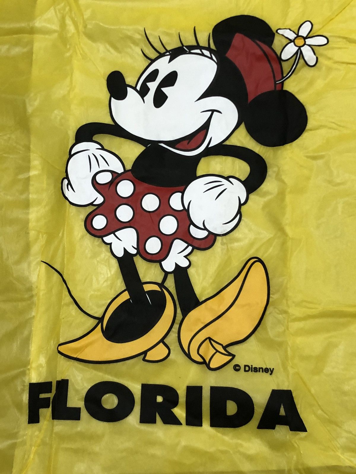 Disney Vtg 90s Minnie Mouse Disney Rain Poncho Size ONE SIZE - 2 Thumbnail