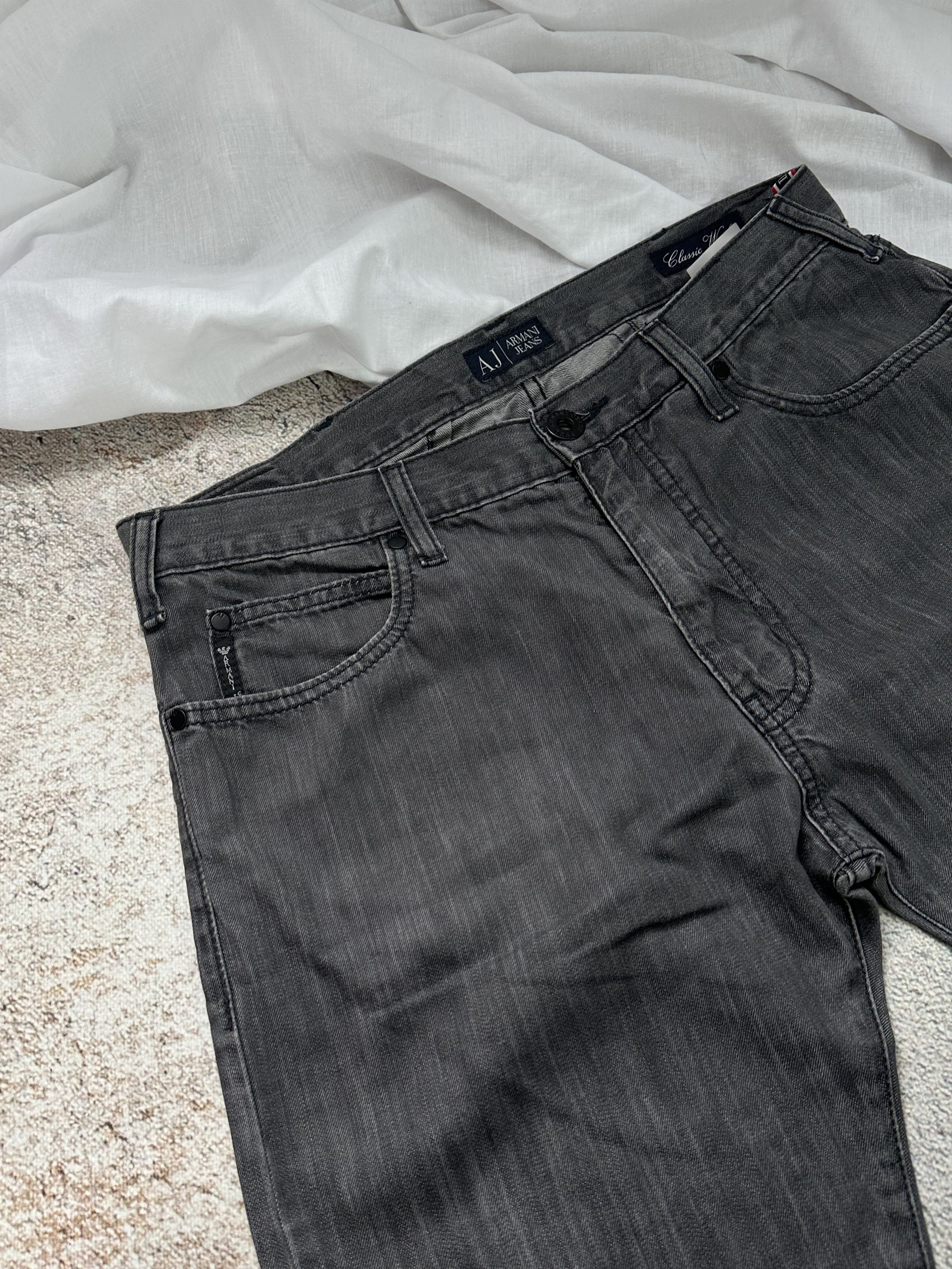 Armani × Giorgio Armani Armani jeans denim pants black gray Size US 33 - 5 Thumbnail