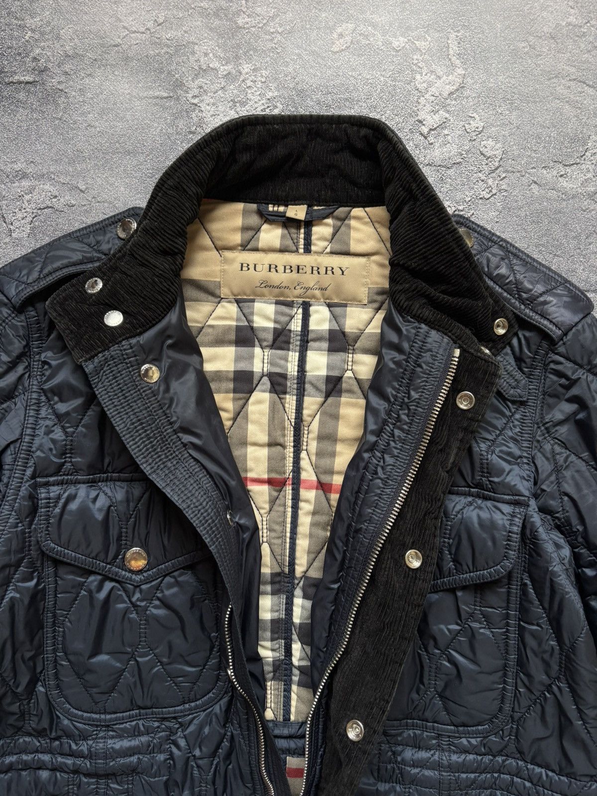 Burberry Vintage Burberry Nova Check Luxury Men's Quilted Jacket Size US L / EU 52-54 / 3 - 6 Thumbnail
