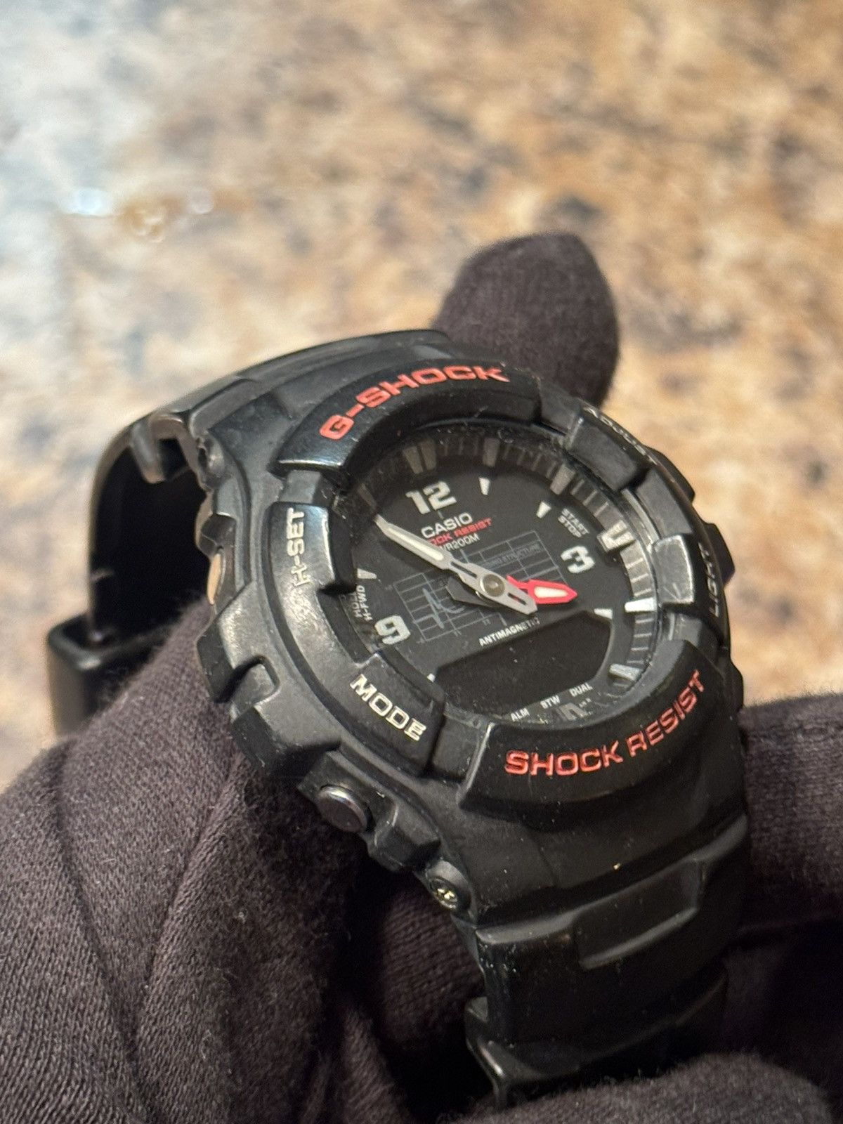 G Shock Casio G-Shock Black & Red Analog-Digital Watch – 200M Size ONE SIZE - 2 Thumbnail