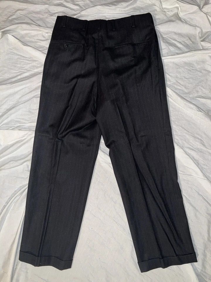 Oxxford Clothes Double Breasted Gray Suit Size 42S - 18 Thumbnail