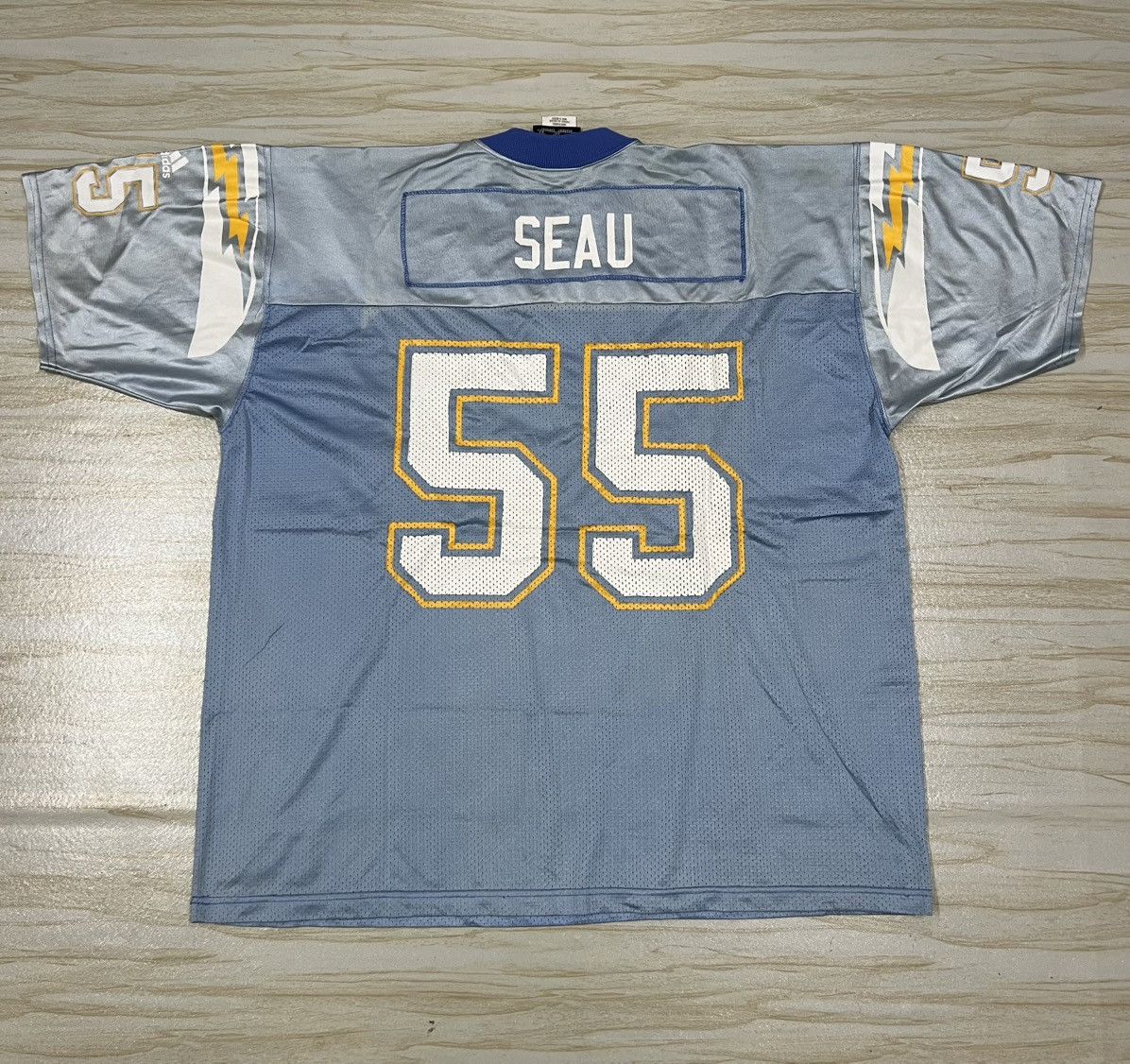 Vintage Adidas 00s Chargers San Diego Seau Vintage Jersey Size US XXL / EU 58 / 5 - 10 Thumbnail