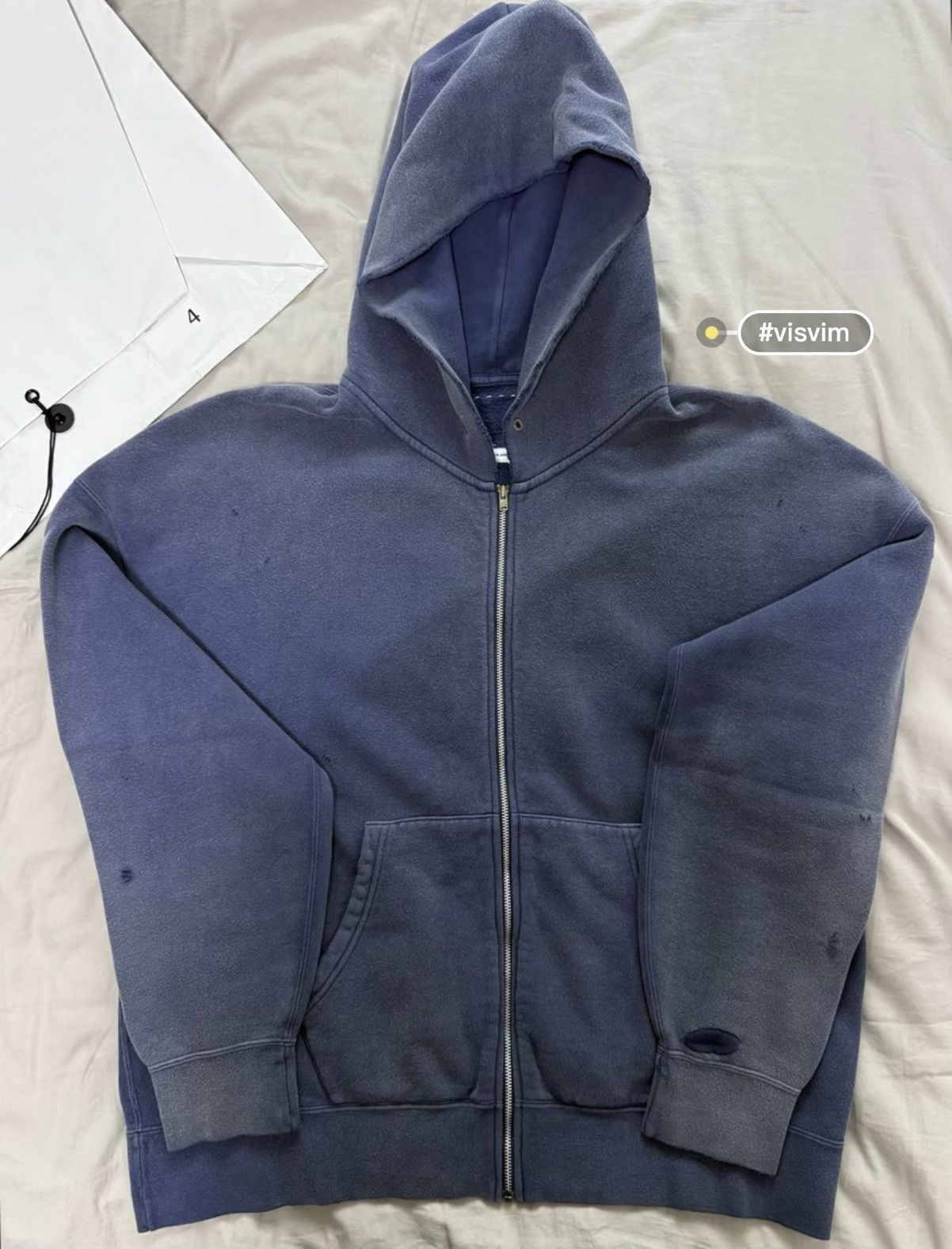 Visvim Visvim INDIGO PAULINE HOODIE F.Z. (GIZA) 0112205010021