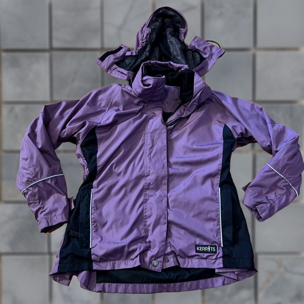 Vintage Kerrits Womens Small Purple Equestrian Full Zip Outdoor Hooded Riding Jacket Size S / US 4 / IT 40 - 1 Thumbnail